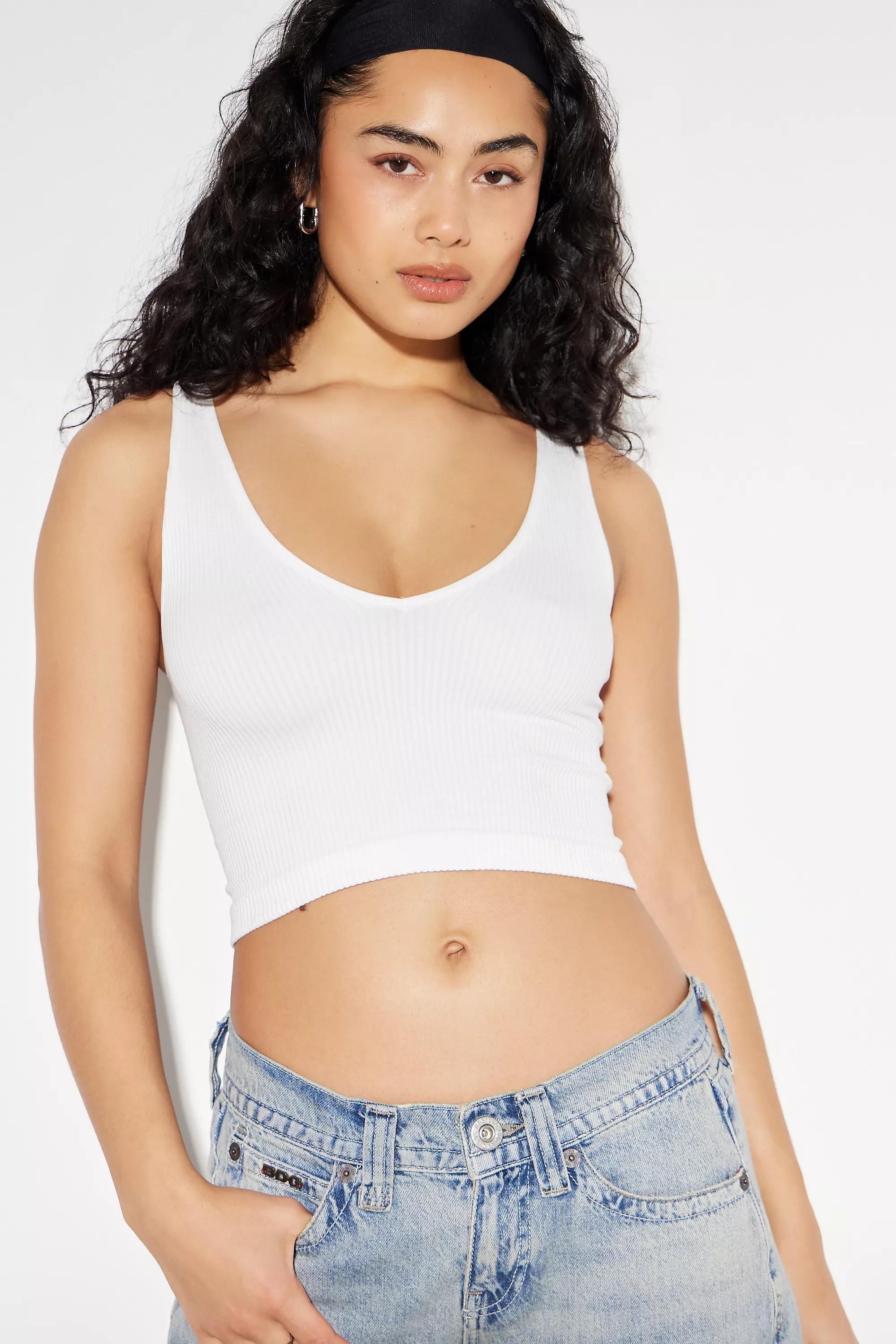 White Out From Under Easy V-Neck Cami, WHT, medium