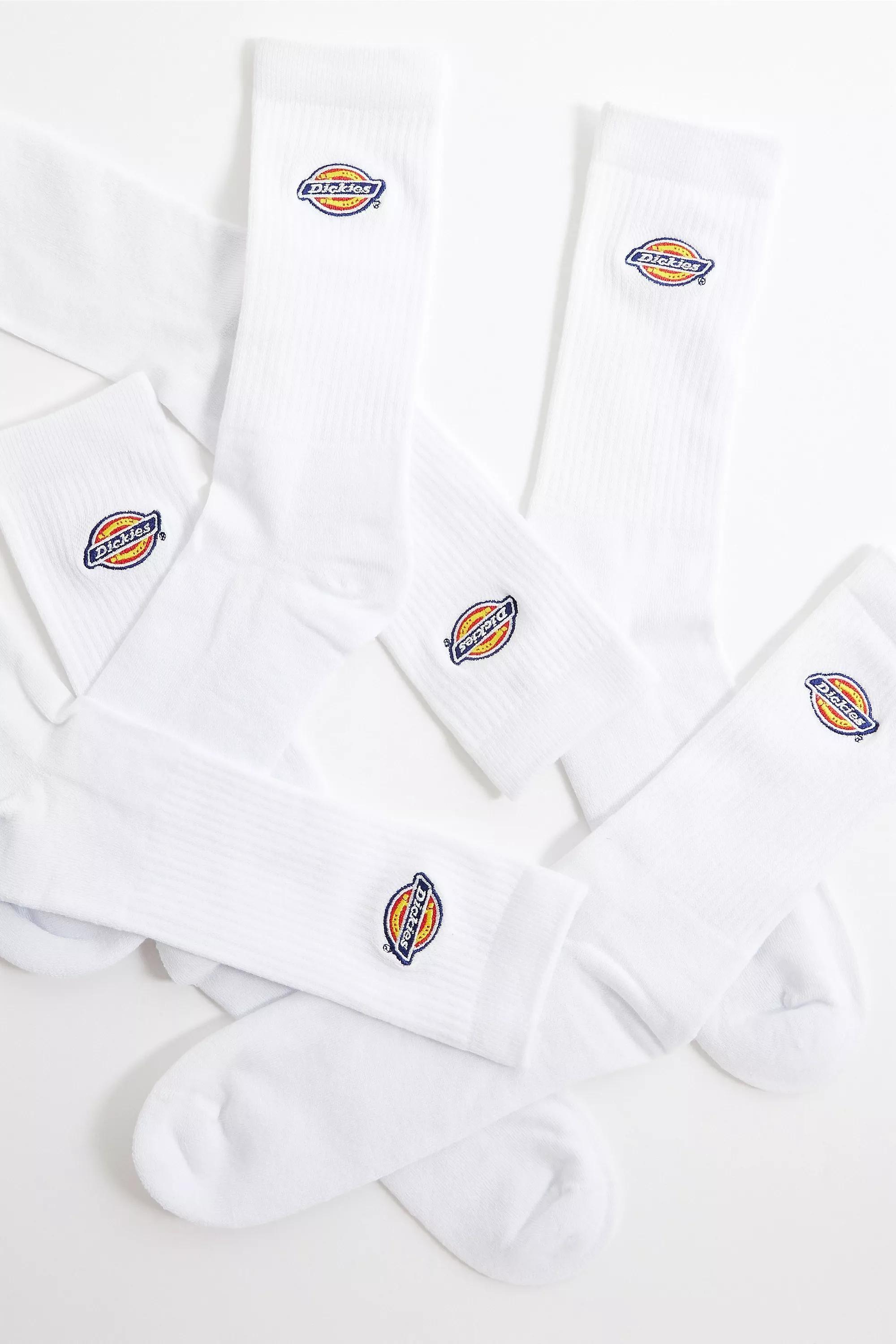 White Dickies Valley Grove Socks 3-Pack, WHT, medium