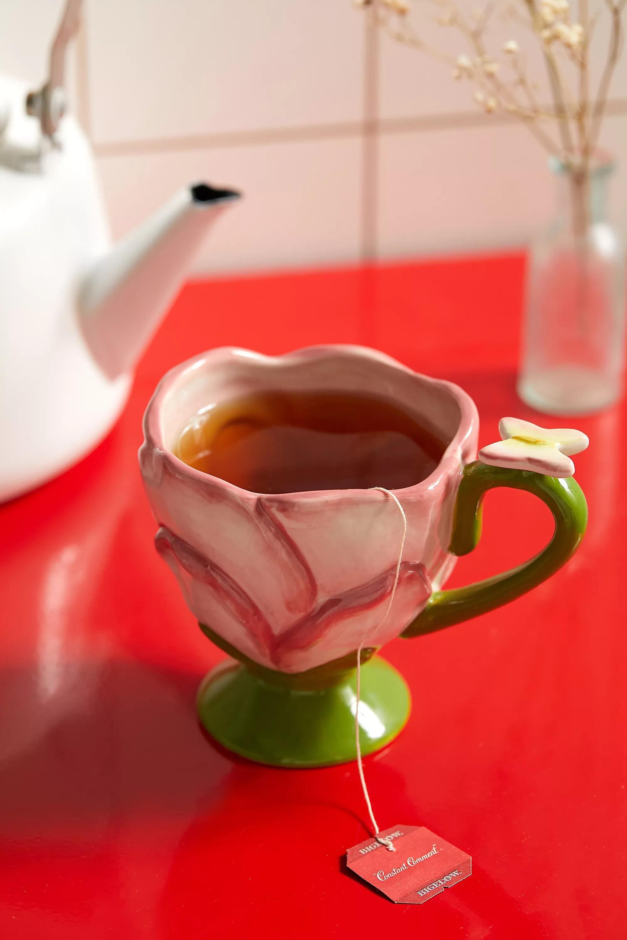 Pink Rose Mug, , medium