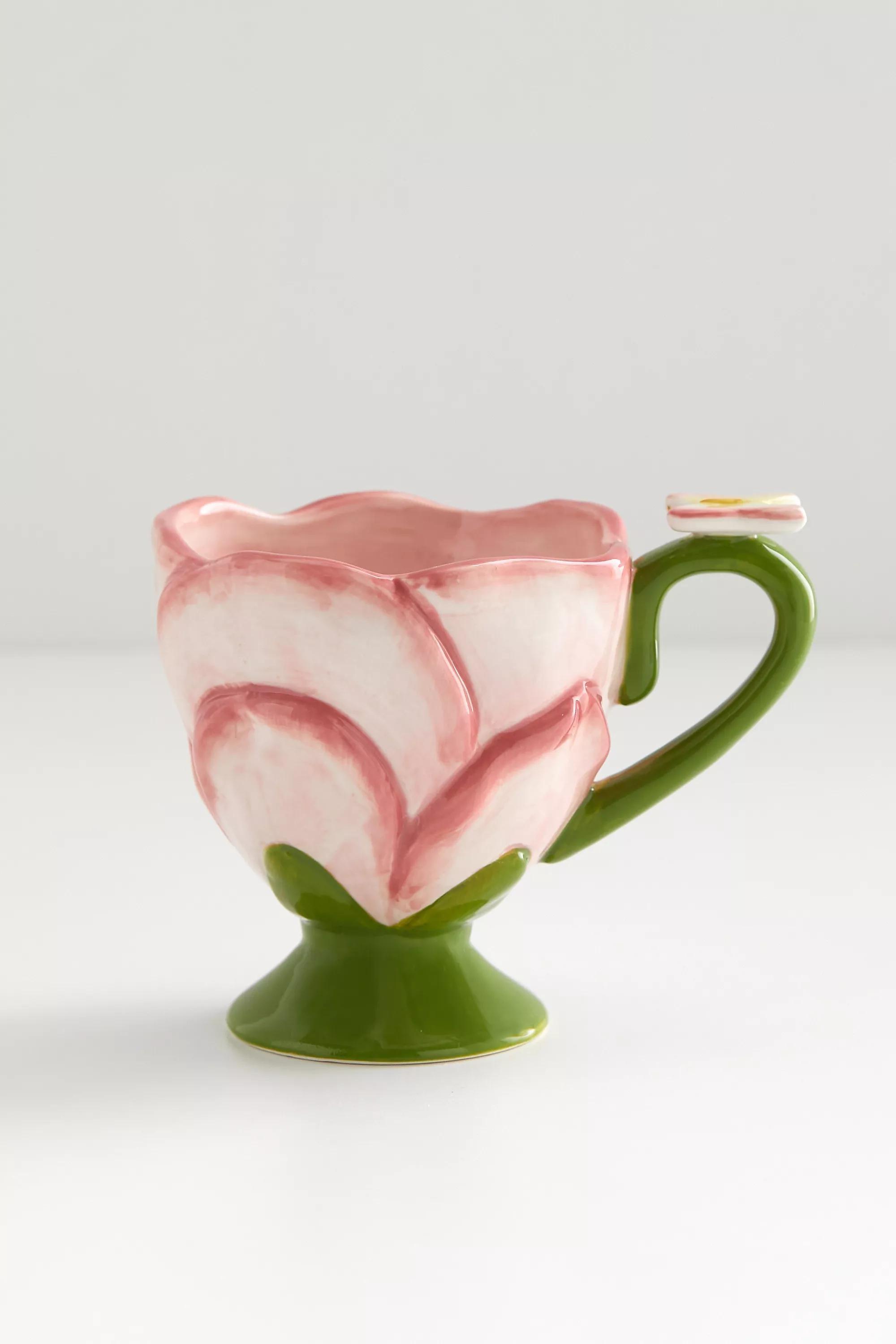 Pink Rose Mug, PINK, large image number 1
