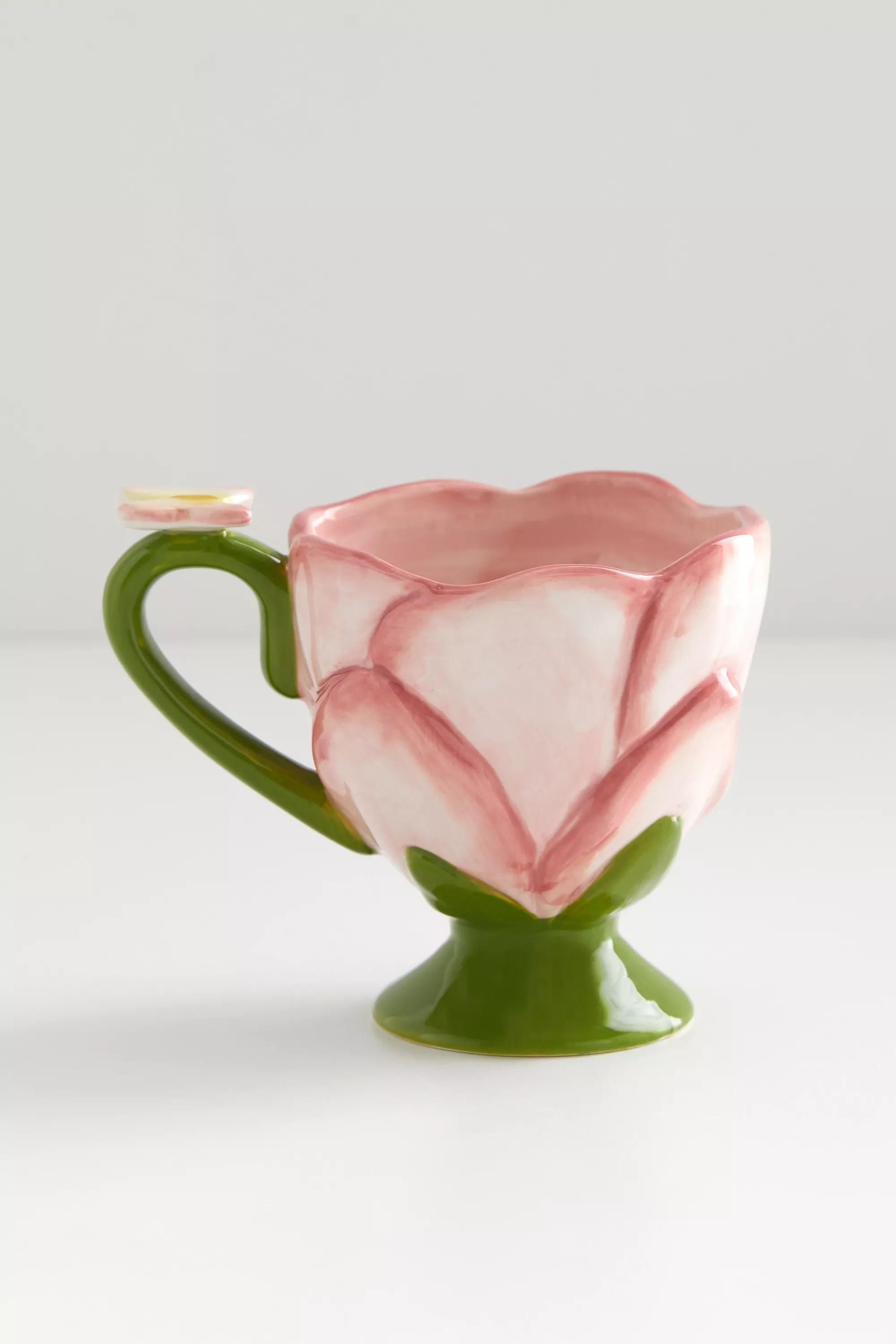 Pink Rose Mug, PINK, large image number 2