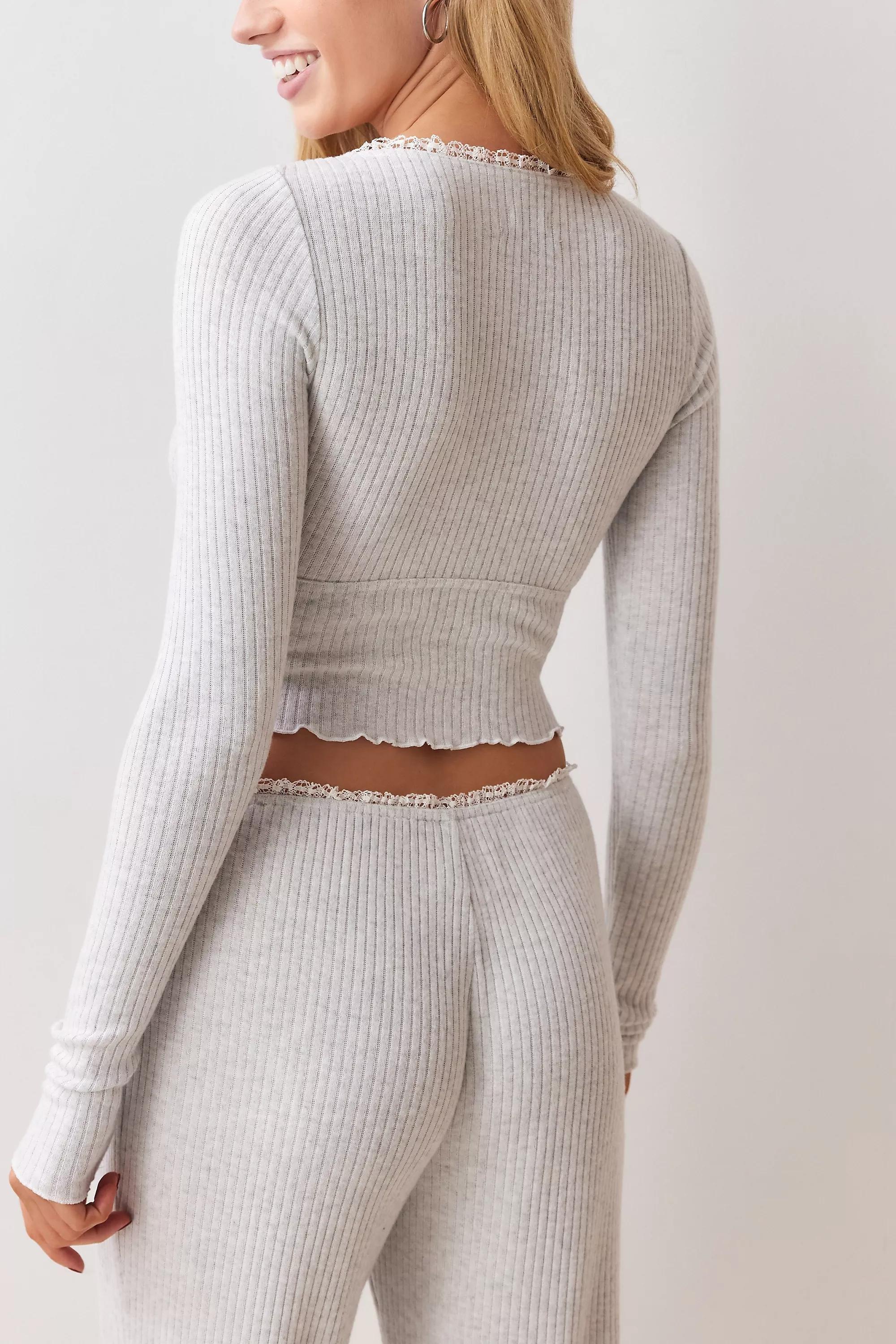 Grey Out From Under Brushed Long Sleeve Top, , large image number 3