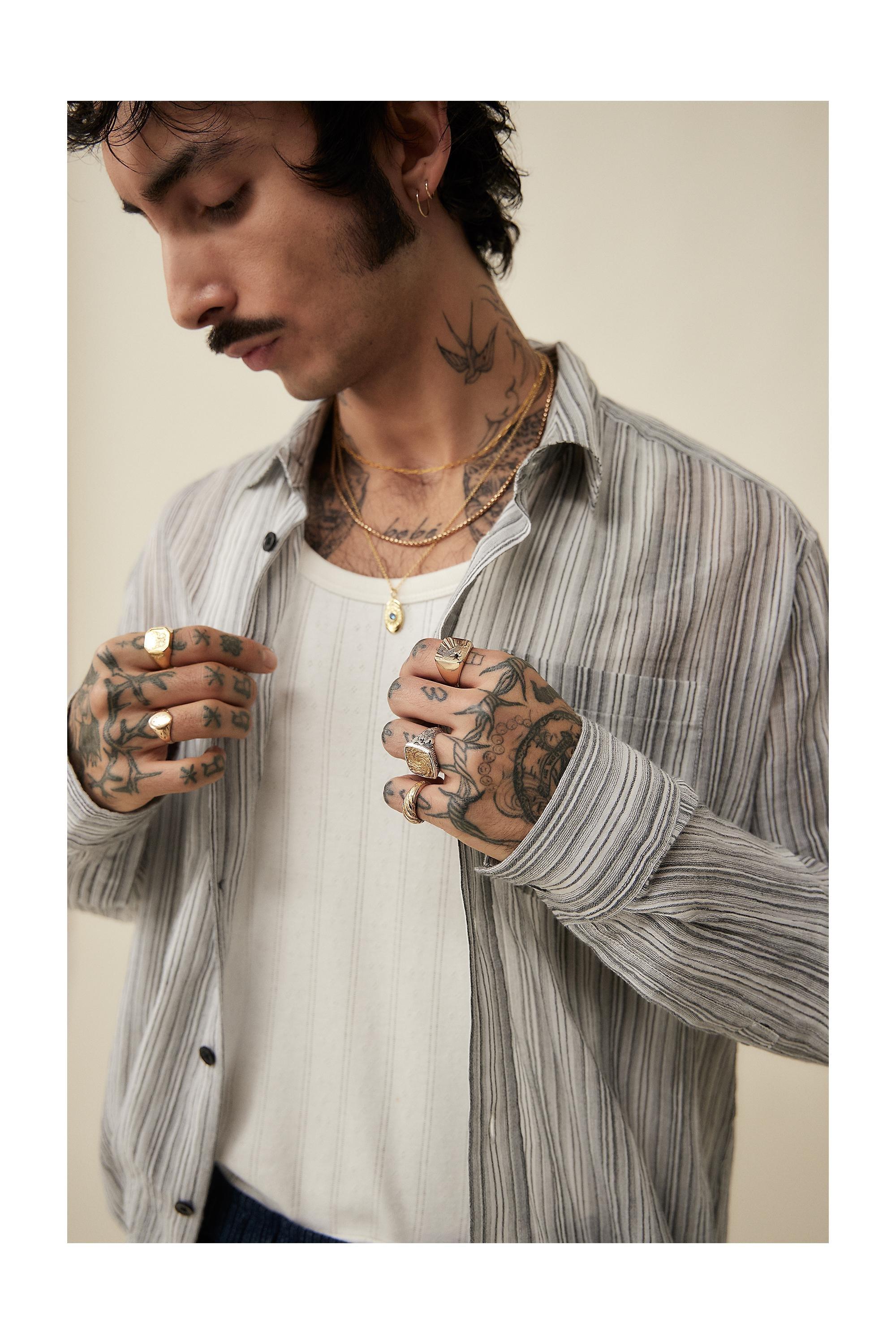 UO Loom Sheer Shirt, , large image number 0