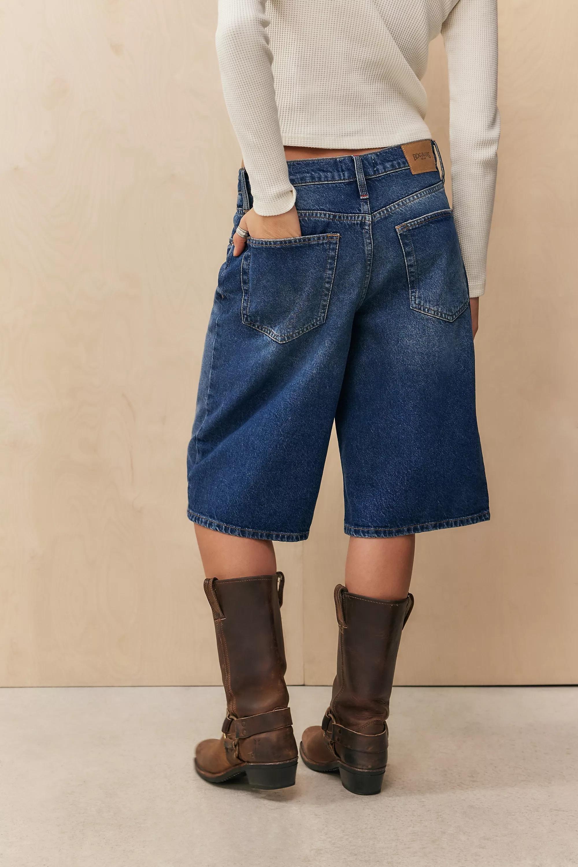 Black Longline Authentic Jorts, , large image number 3
