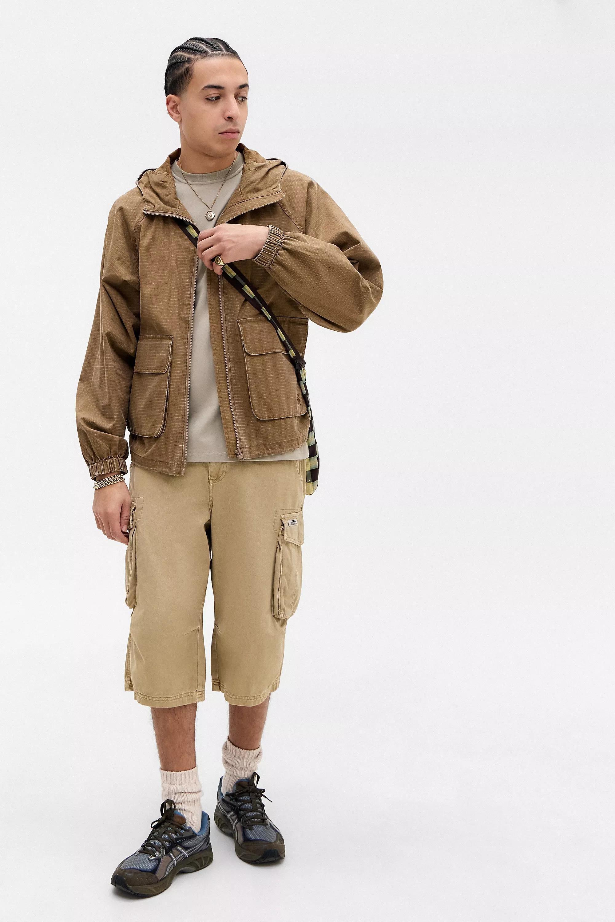 Brown Ayker Ripstop Anorak Jacket, , large image number 1