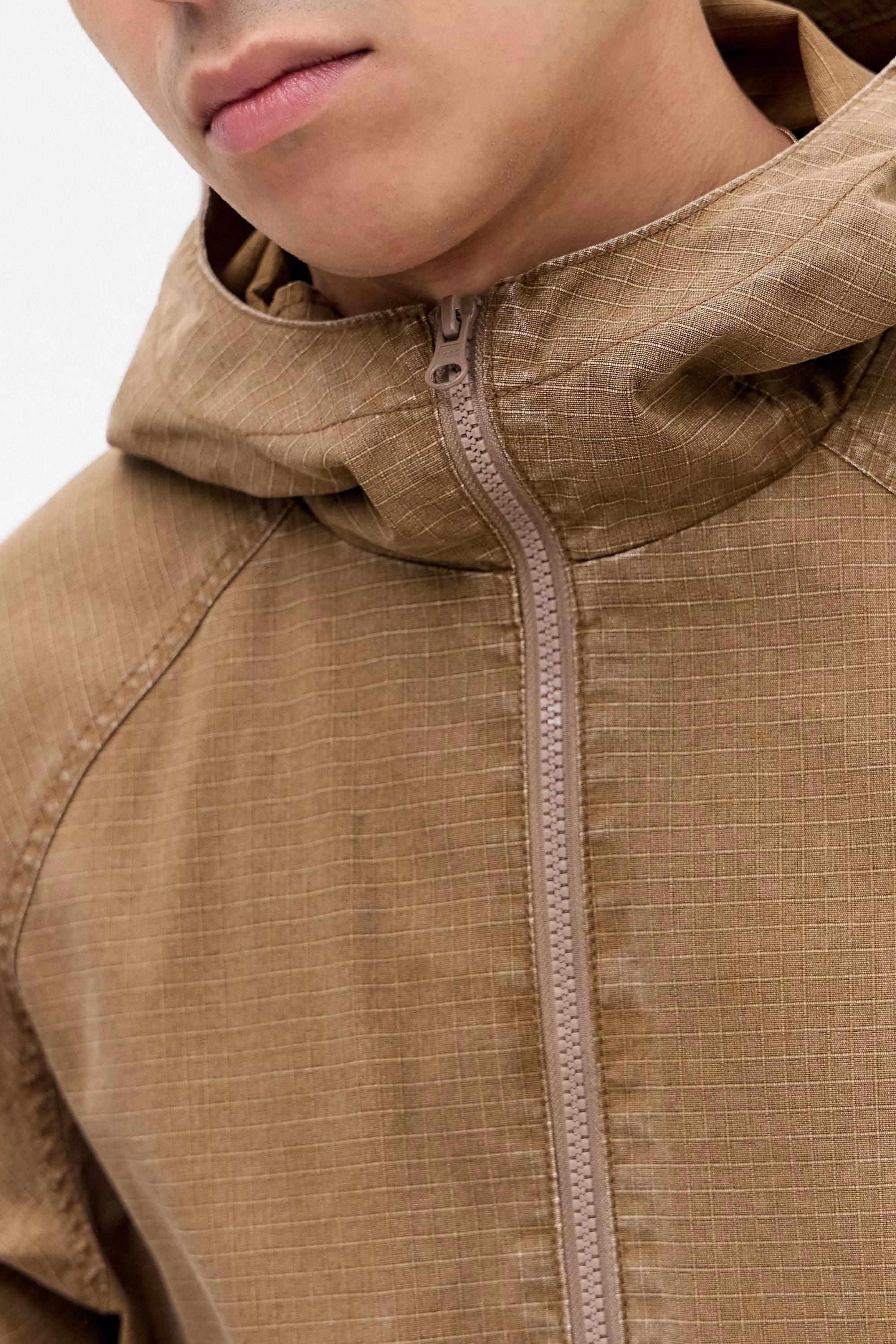 Brown Ayker Ripstop Anorak Jacket, , large image number 2