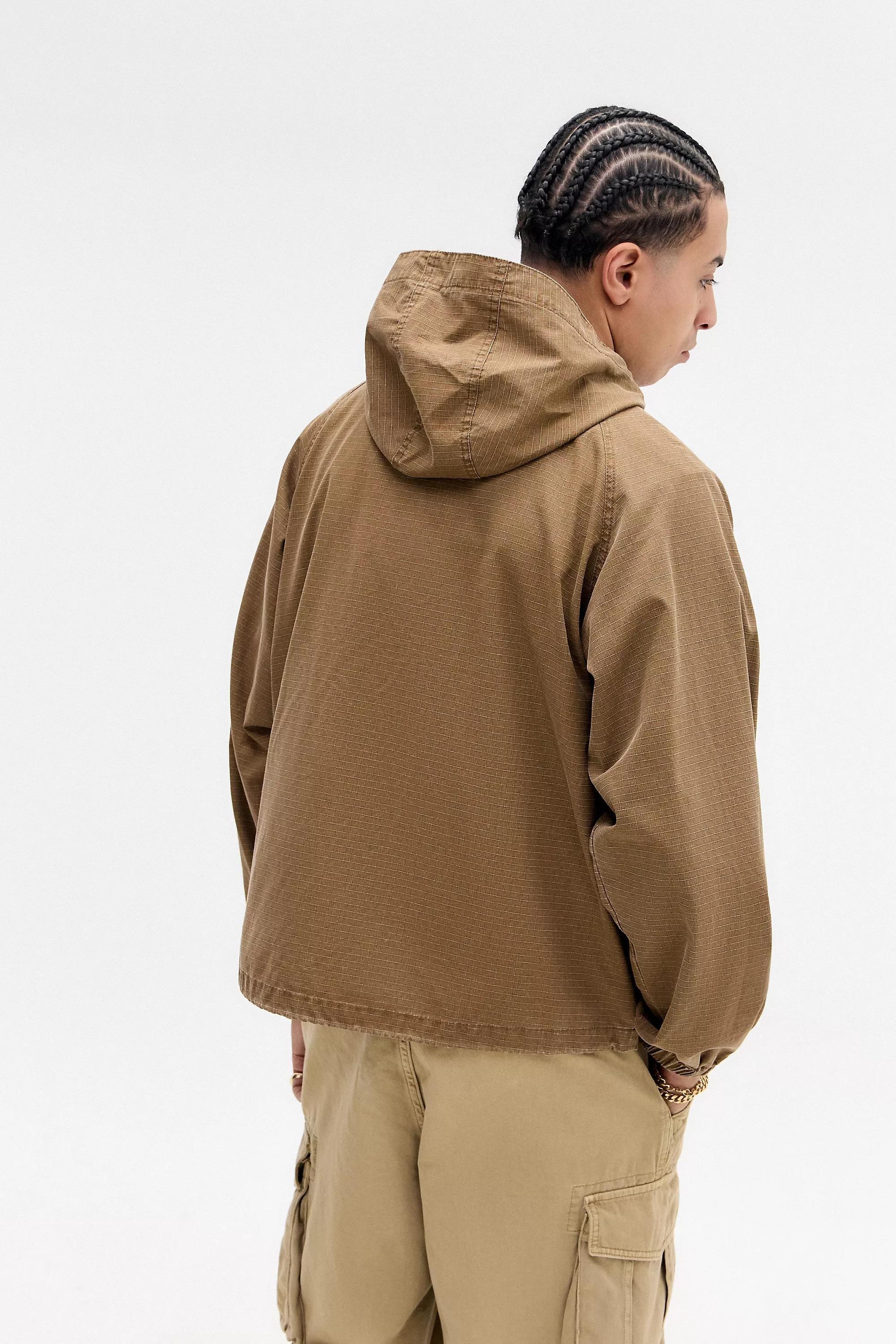 Brown Ayker Ripstop Anorak Jacket, , large image number 3