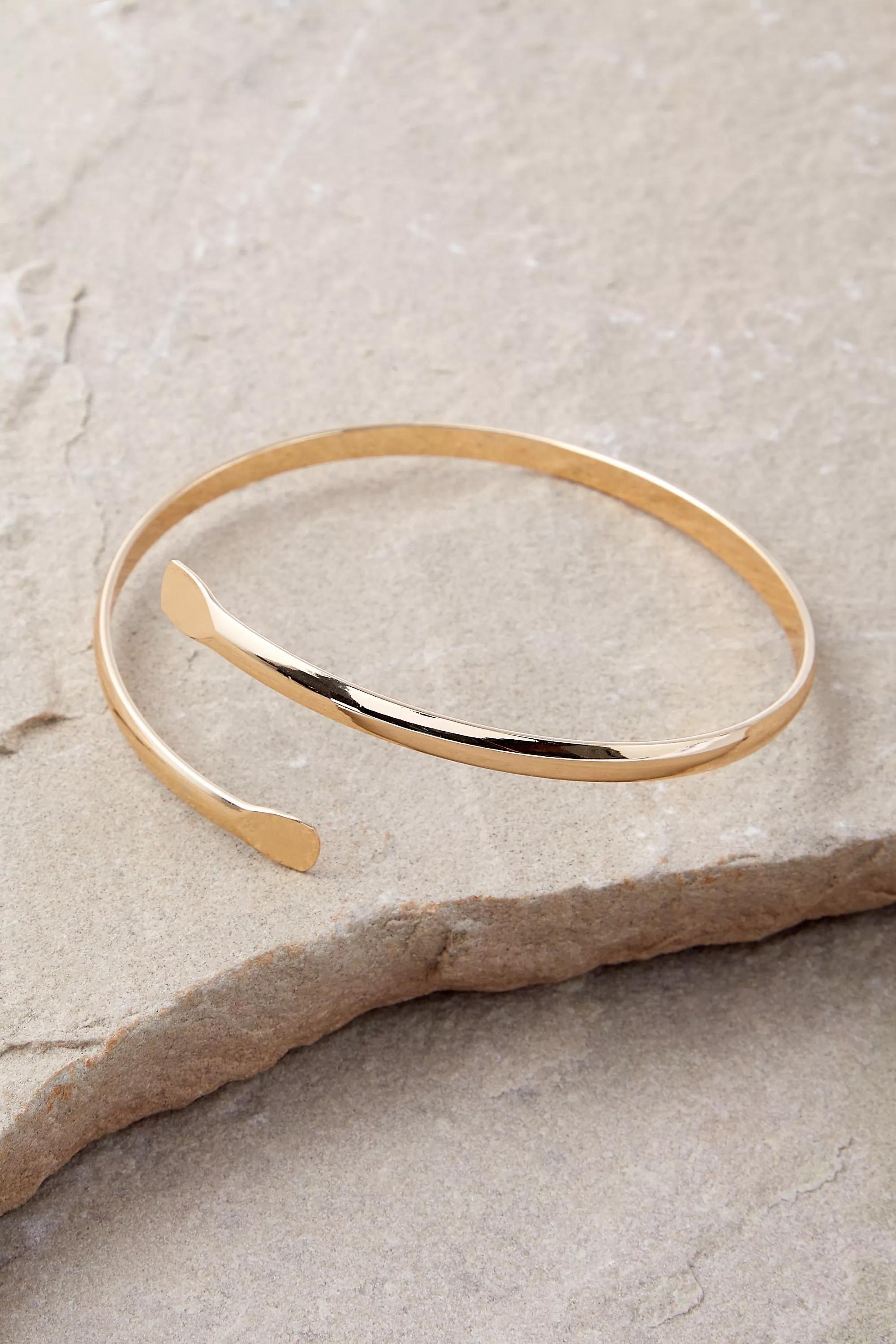 Gold Silence + Noise Arm Cuff, GOLD, large image number 1