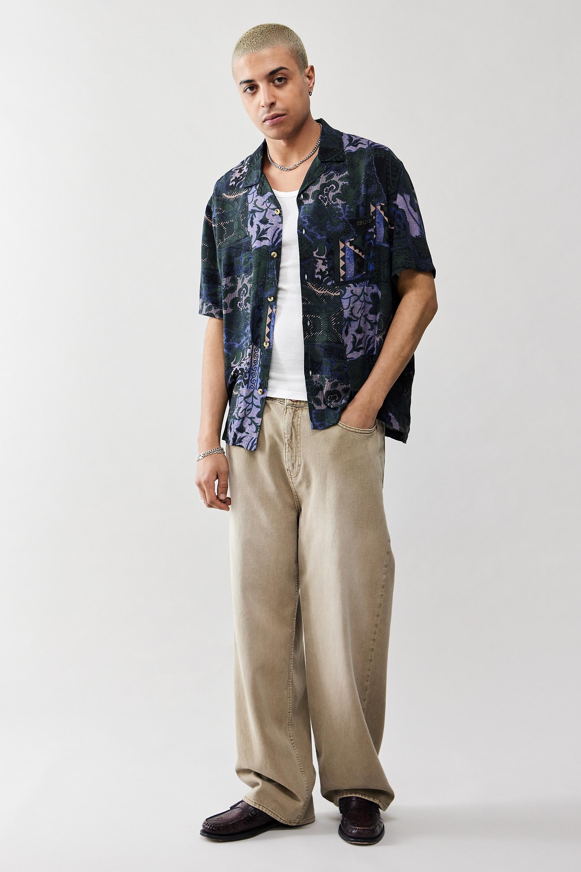 Green UO Paisley Print Shirt, , large image number 2
