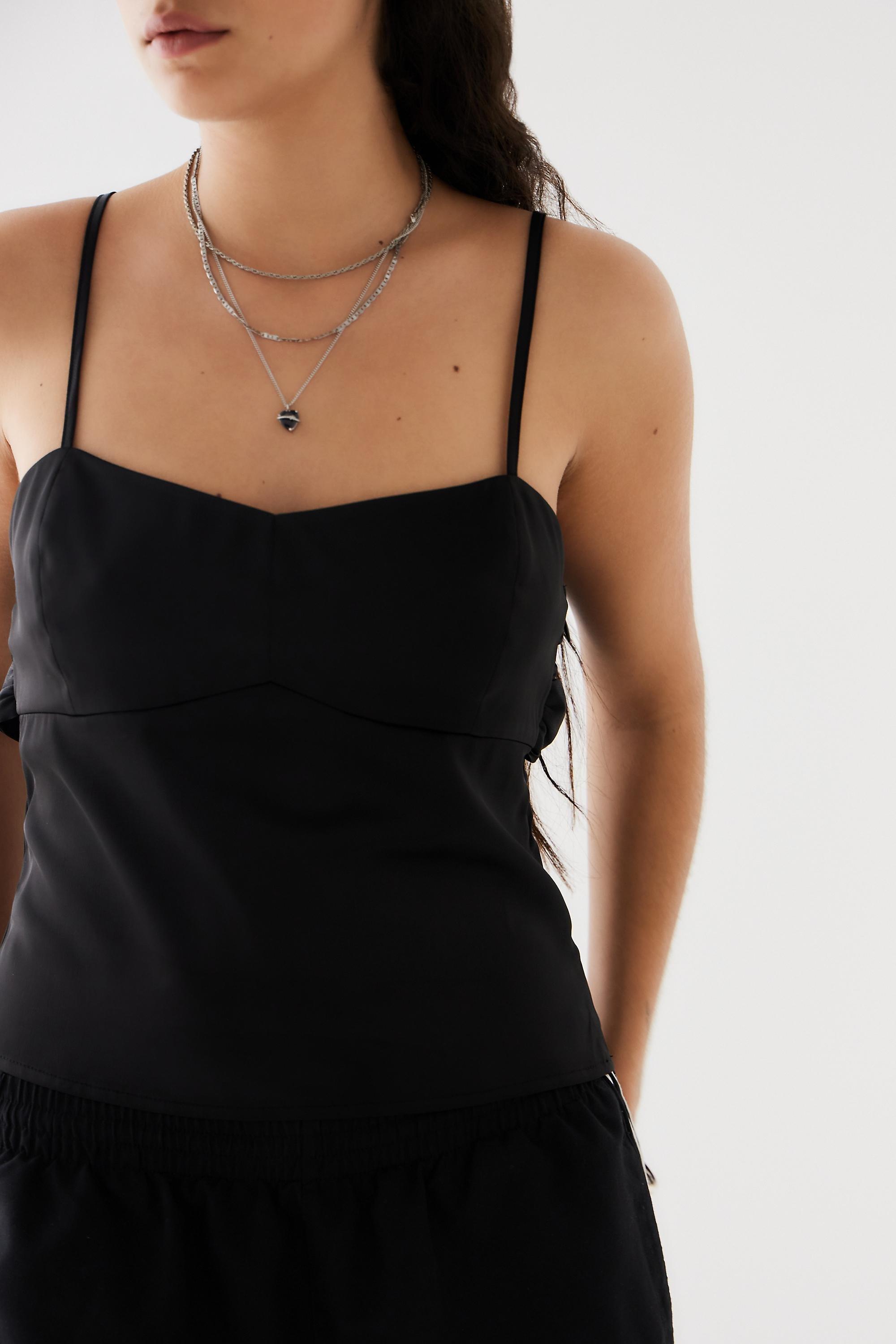 BLK UO Bella Tie-Back Cami, , large image number 2