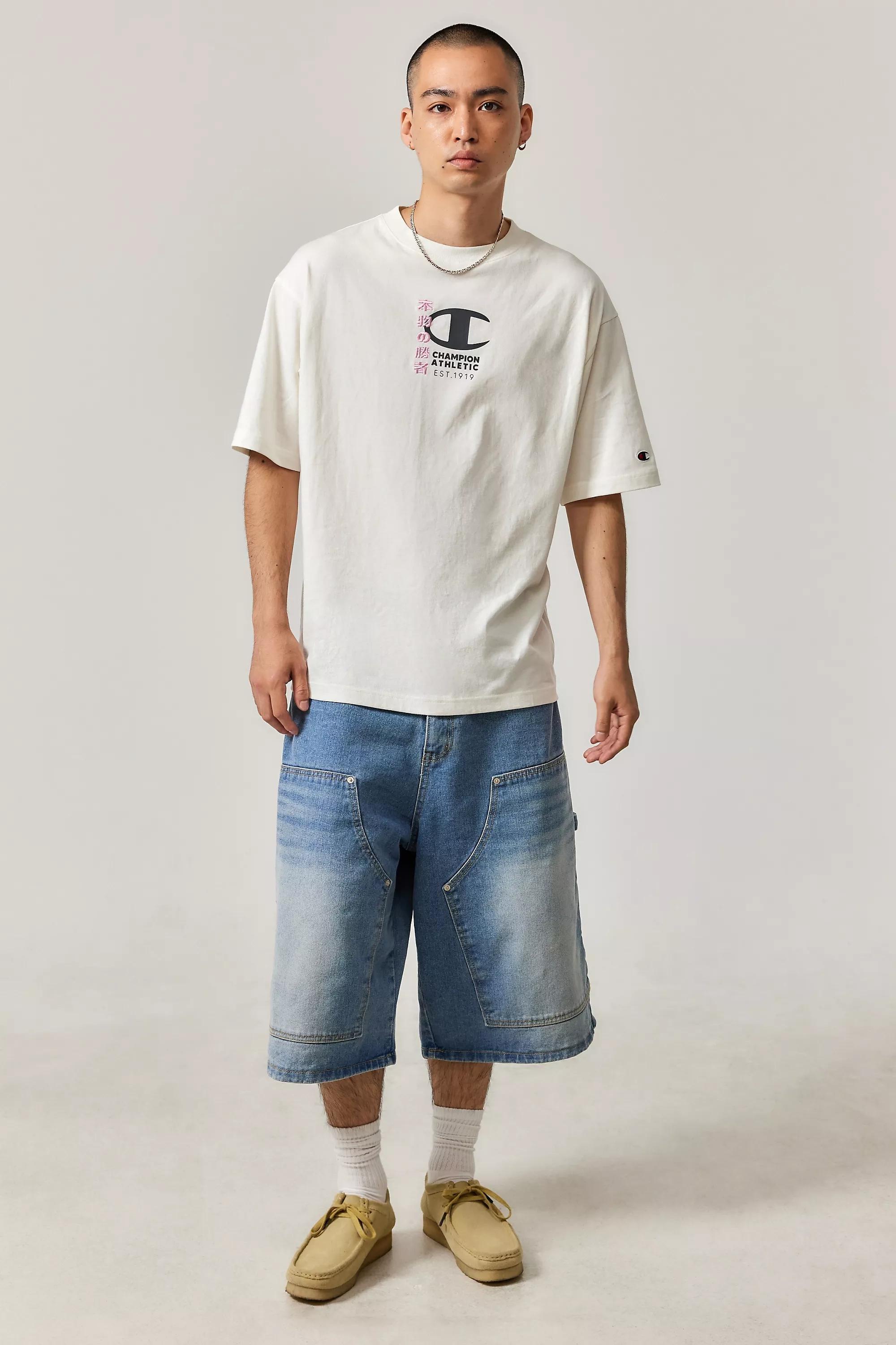 White Champion Uo Exclusive Pink Japanese Pillar T-Shirt, , large image number 2