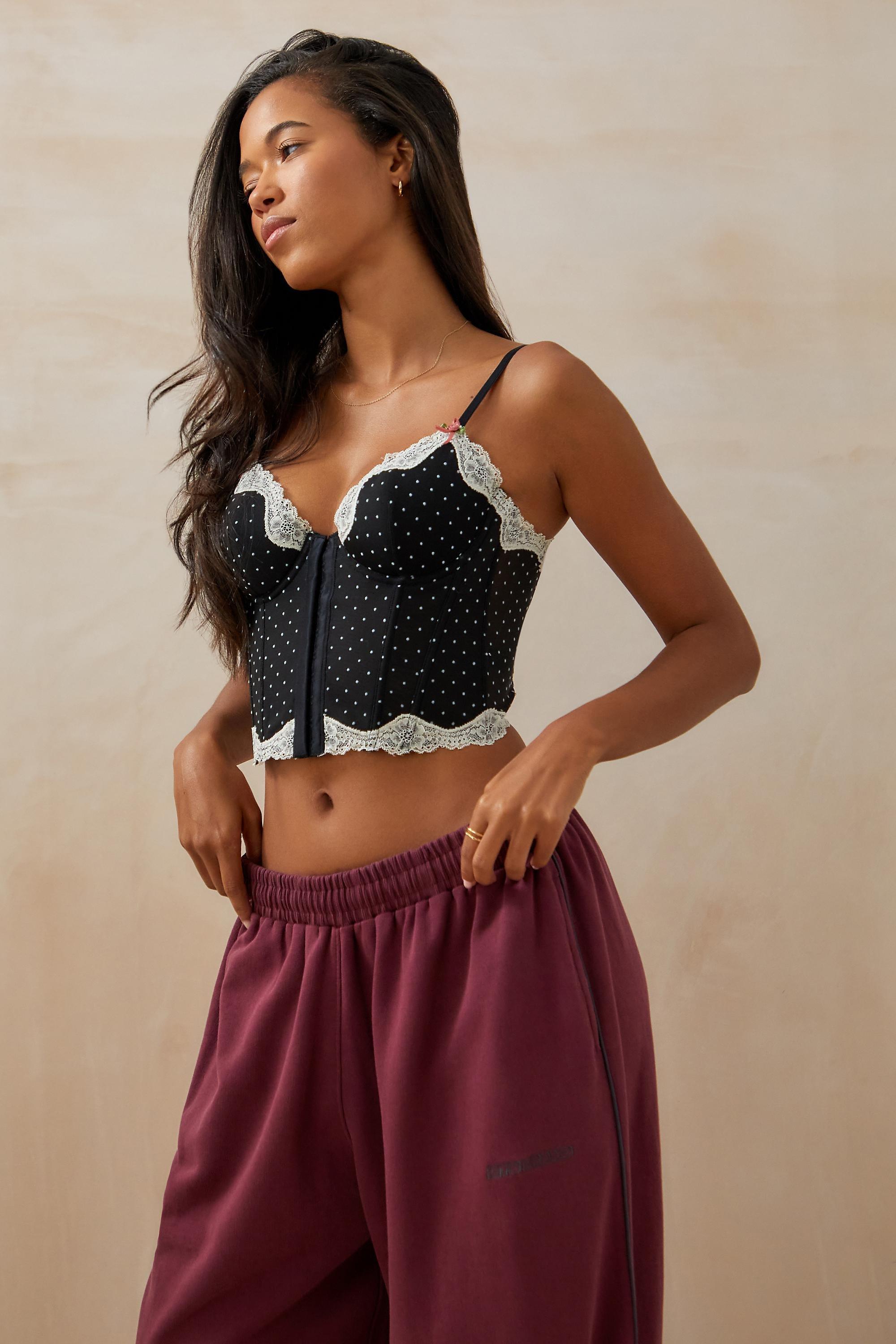 Black Out From Under Spot Corset Top, , large image number 1