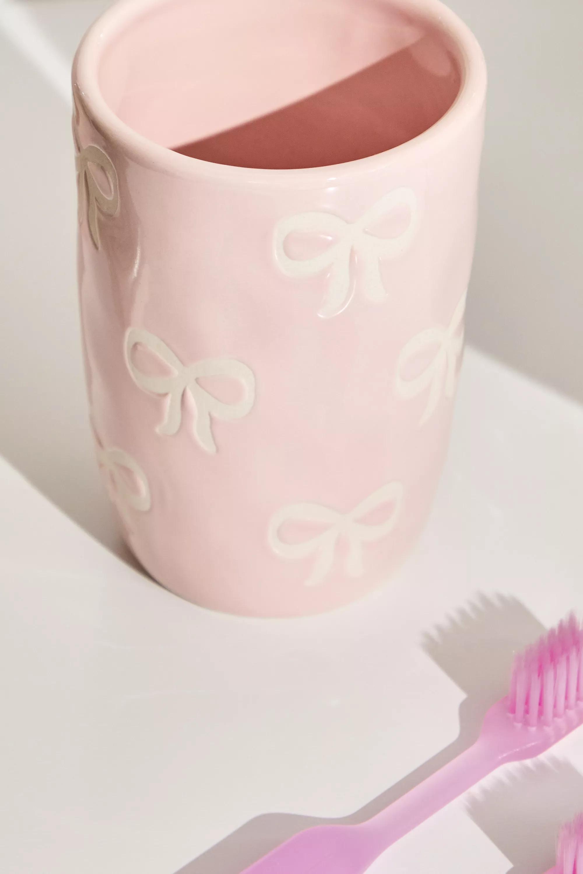 Pink Bow Tumbler, PINK, large image number 1