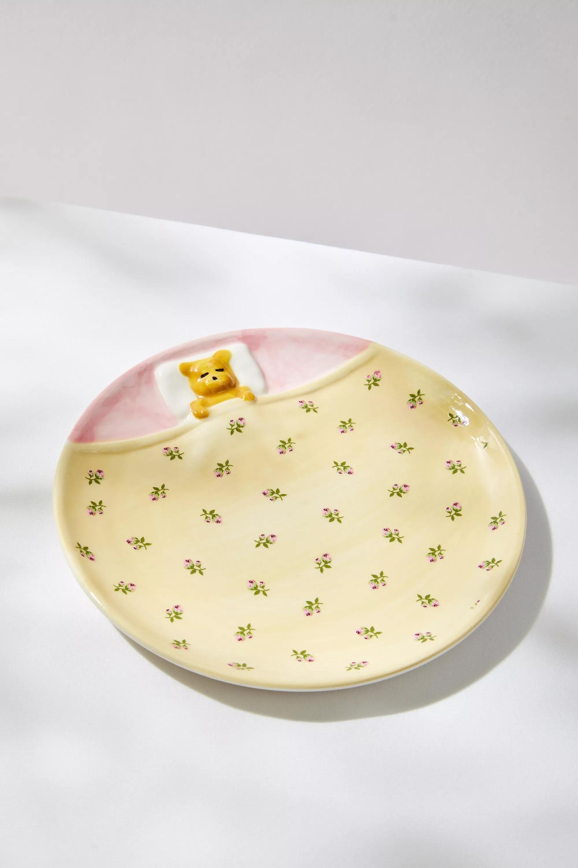 Multicolour Lana Bear Bed Mini Plate, ASSORT, large image number 0