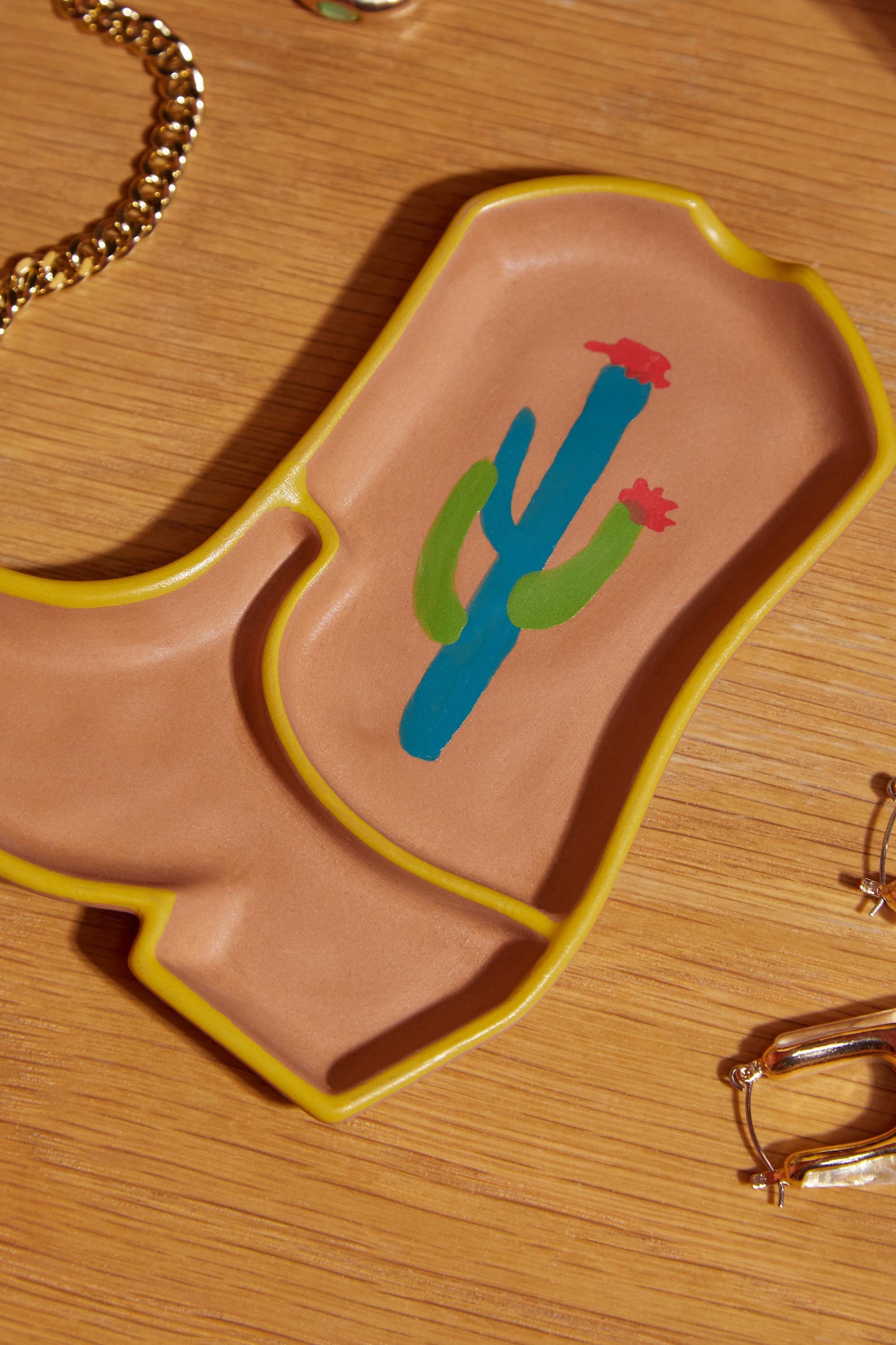 Multicolour Western Boot Trinket Tray, ASSORT, large image number 1