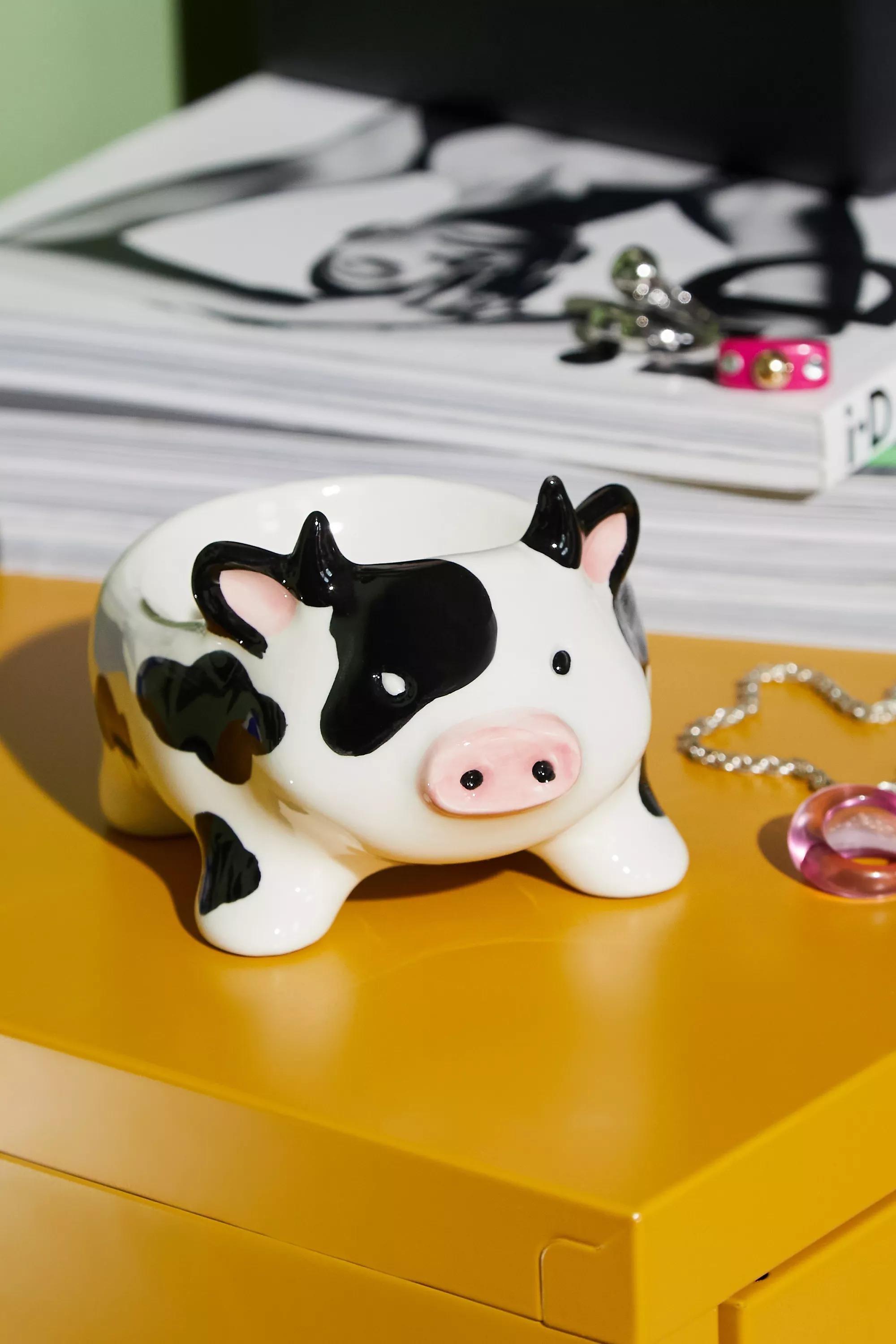 Multicolour Daisy Cow Trinket Tray, ASSORT, large image number 1