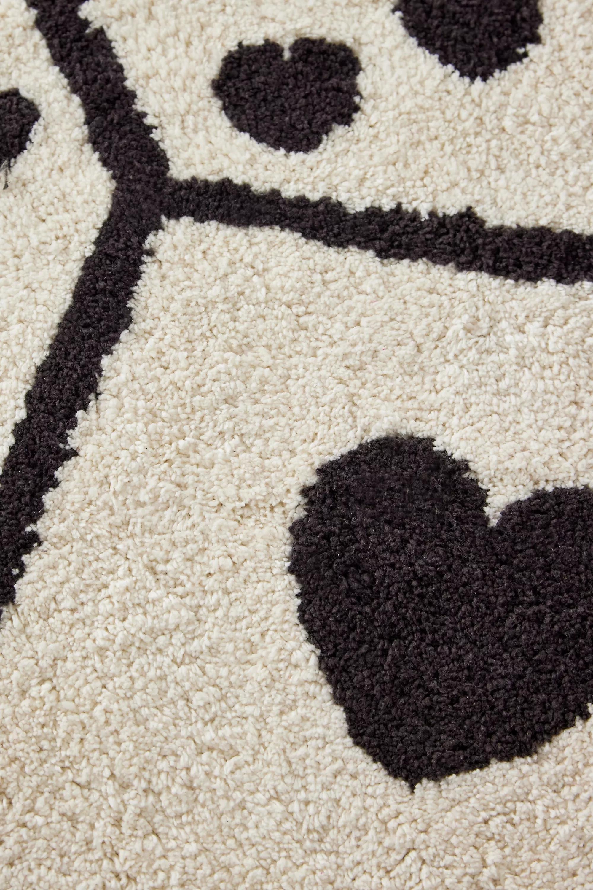 Black And White Dice Bath Mat, B&W, large image number 2