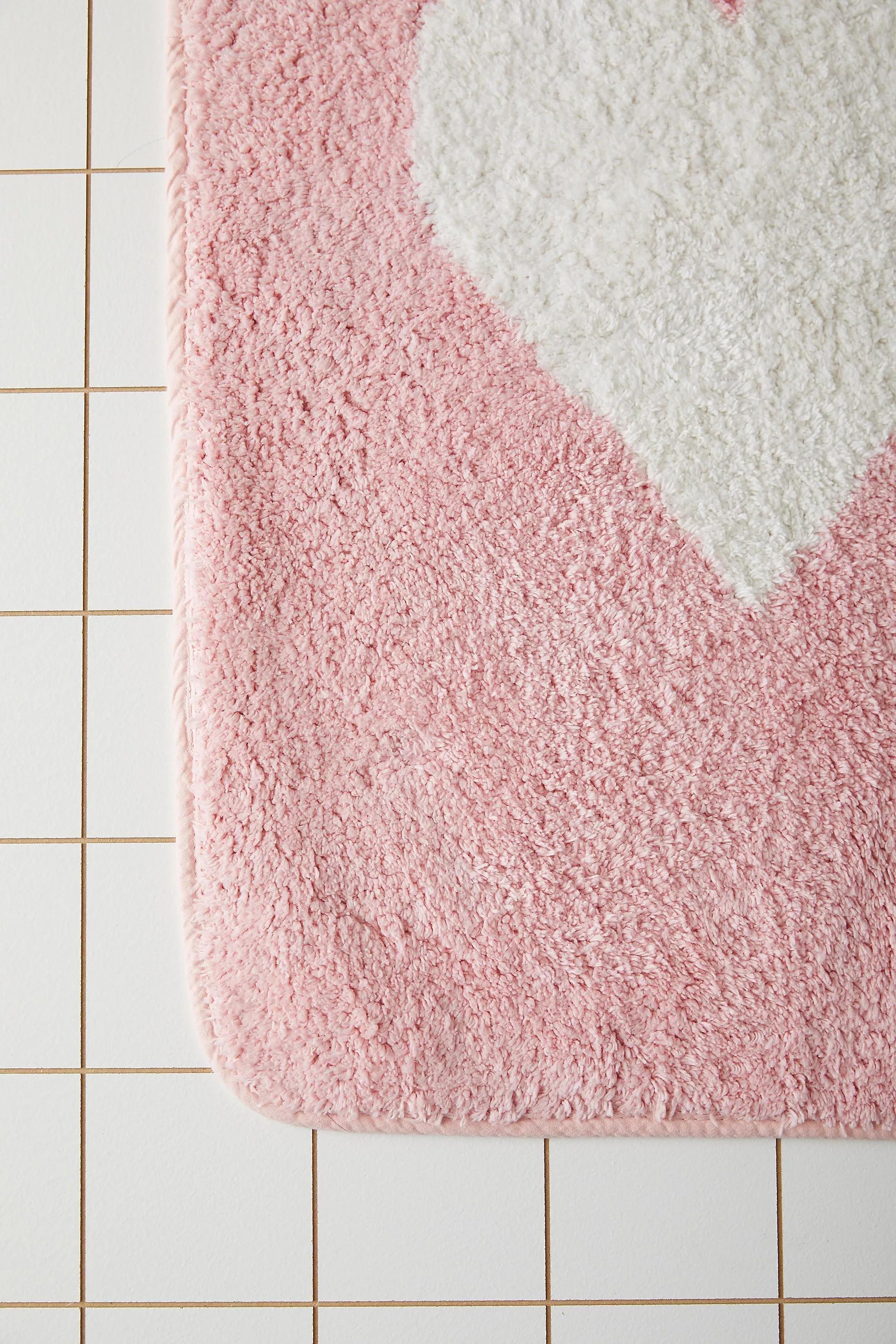 Pink Queen Of Hearts Bath Mat, PINK, large image number 3