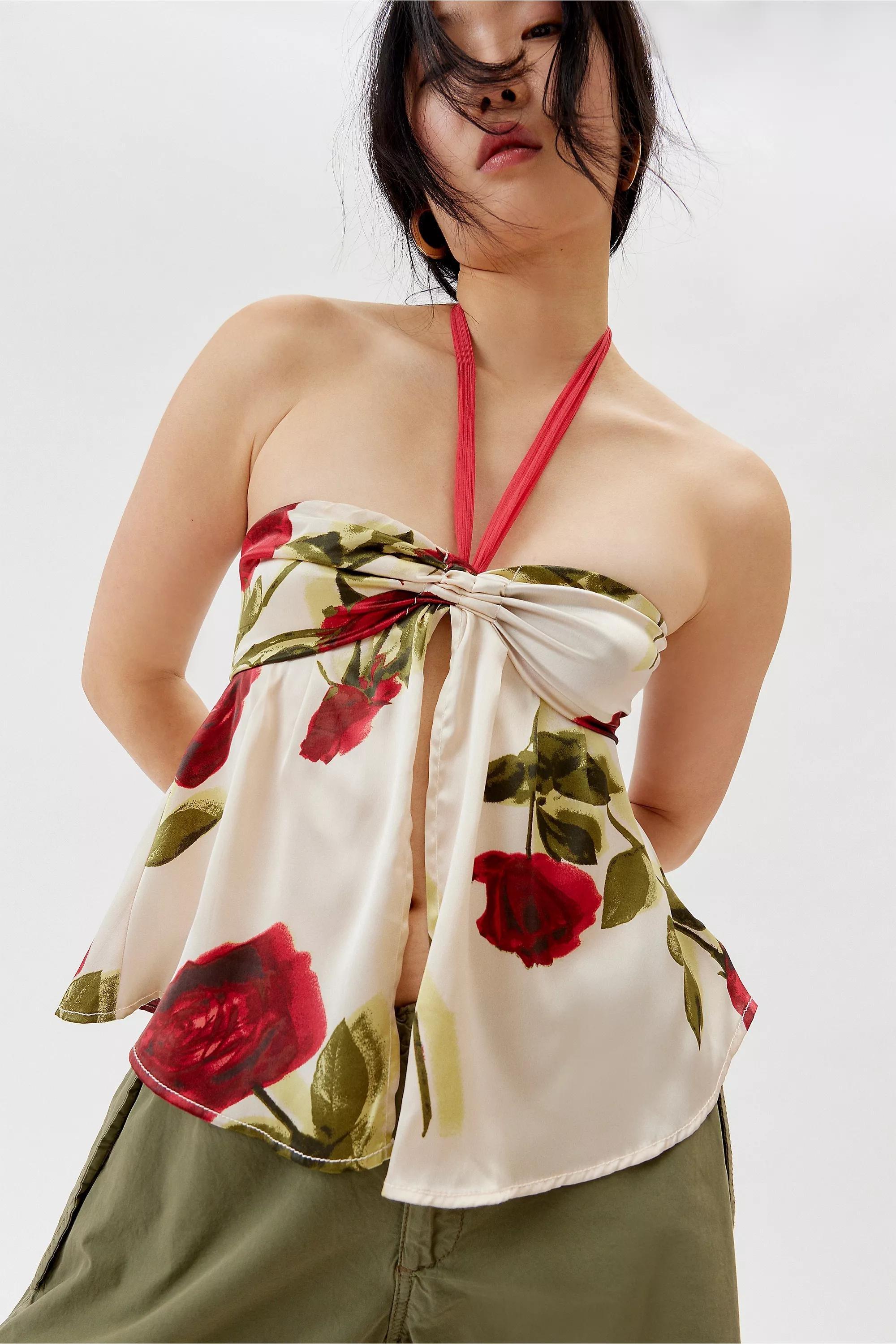 Red Kimchi Blue Halter Neck Top, , large image number 0