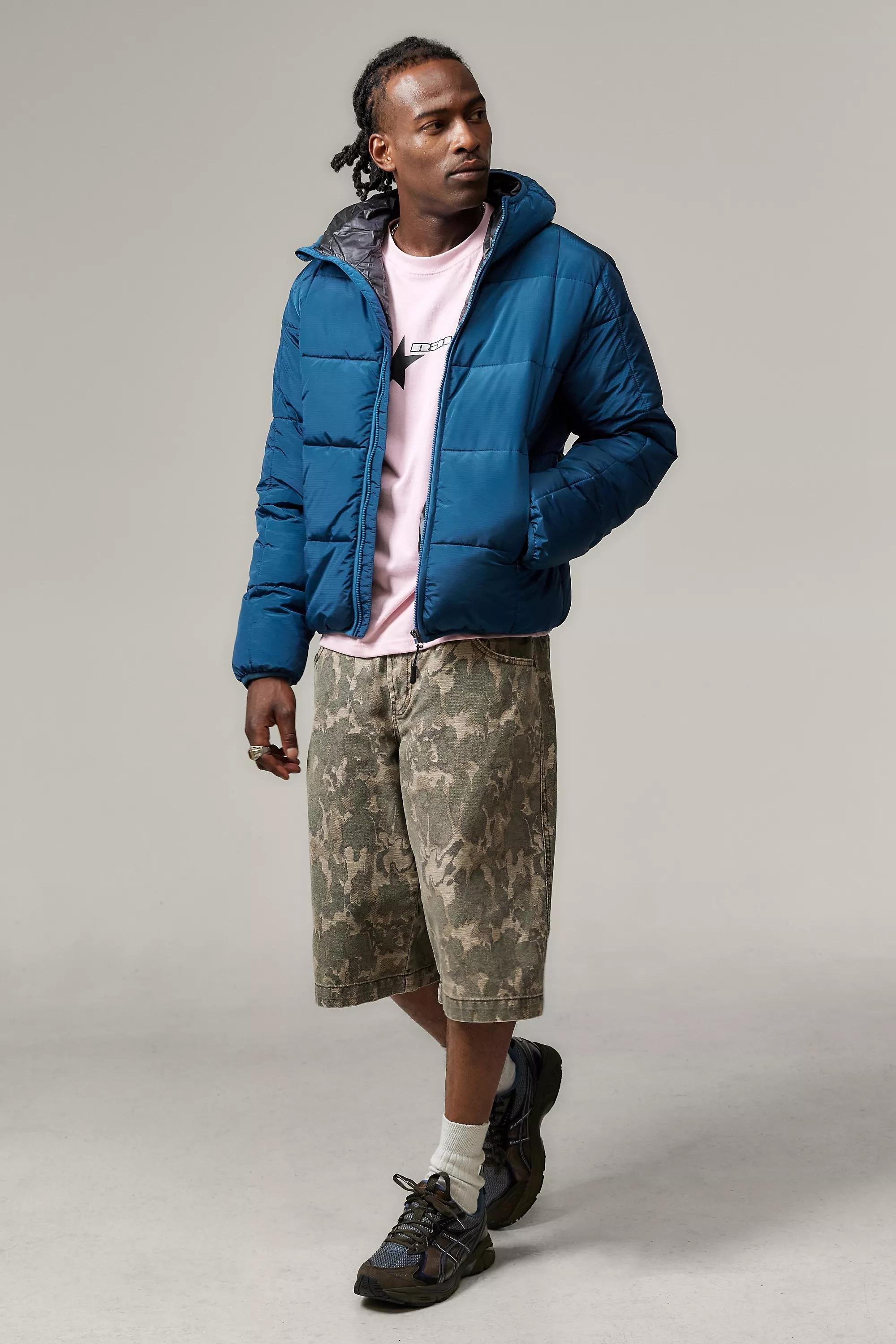Blue Ayker Square Puffer Jacket, , large image number 1
