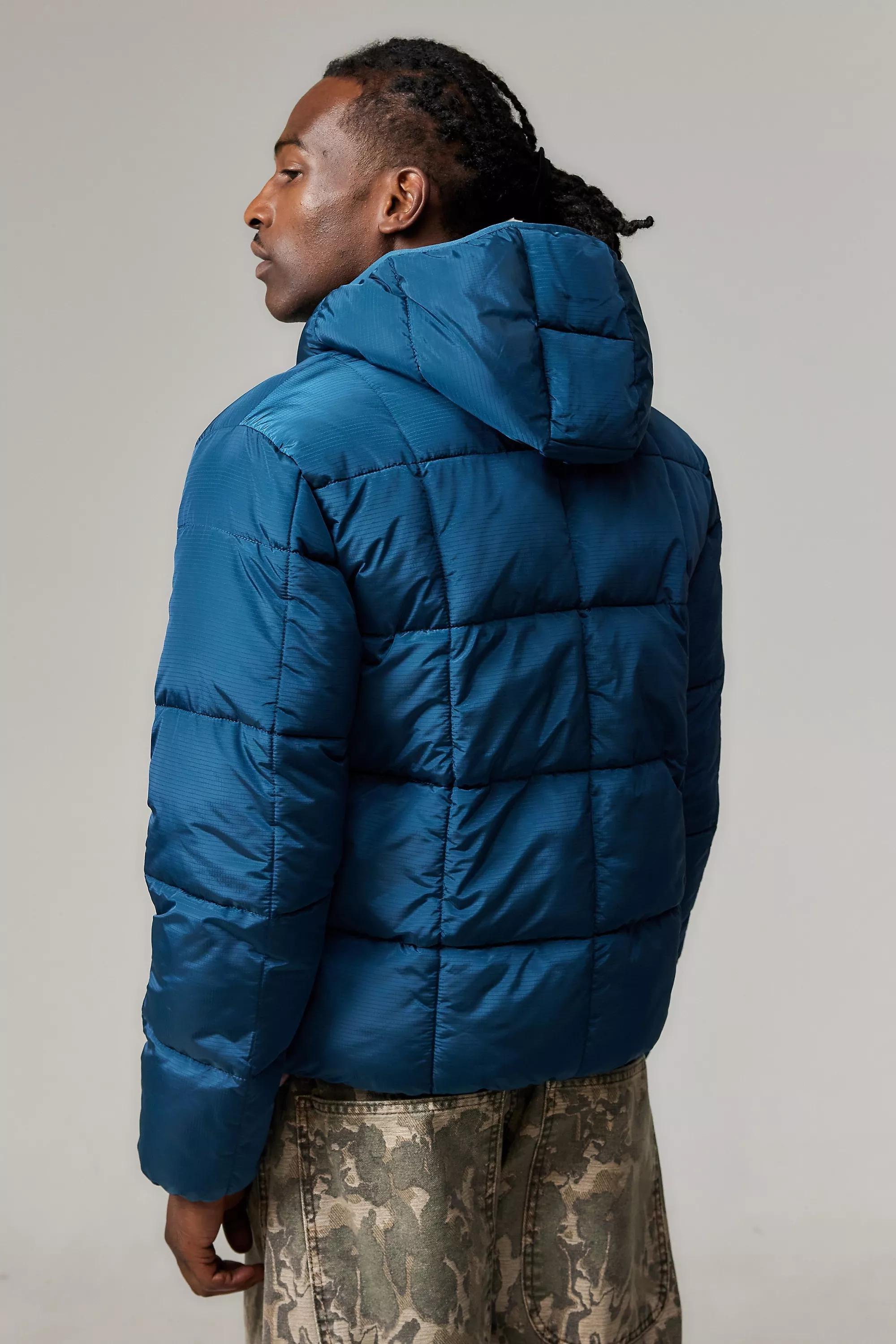 Blue Ayker Square Puffer Jacket, , large image number 3