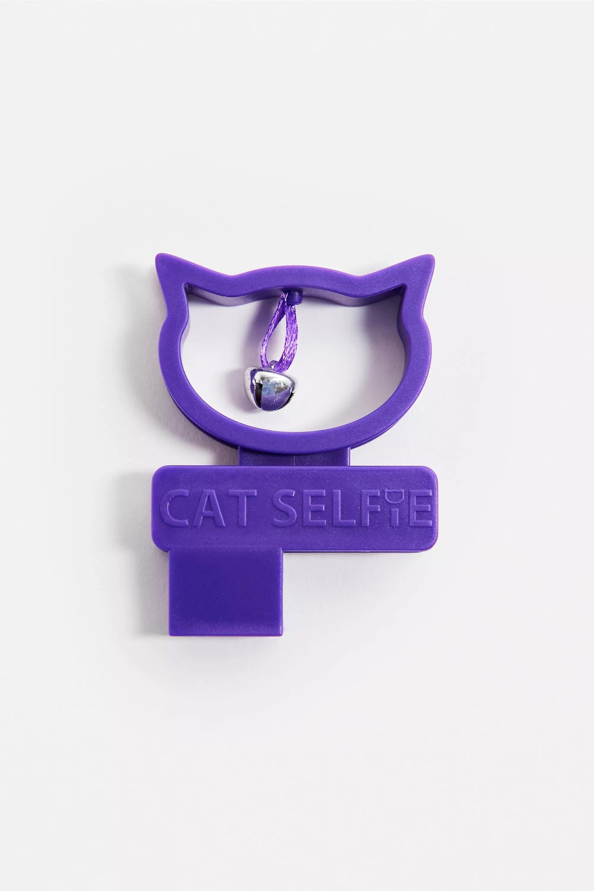 Purple Le Cat Selfie Phone Clip, PURP, large image number 3
