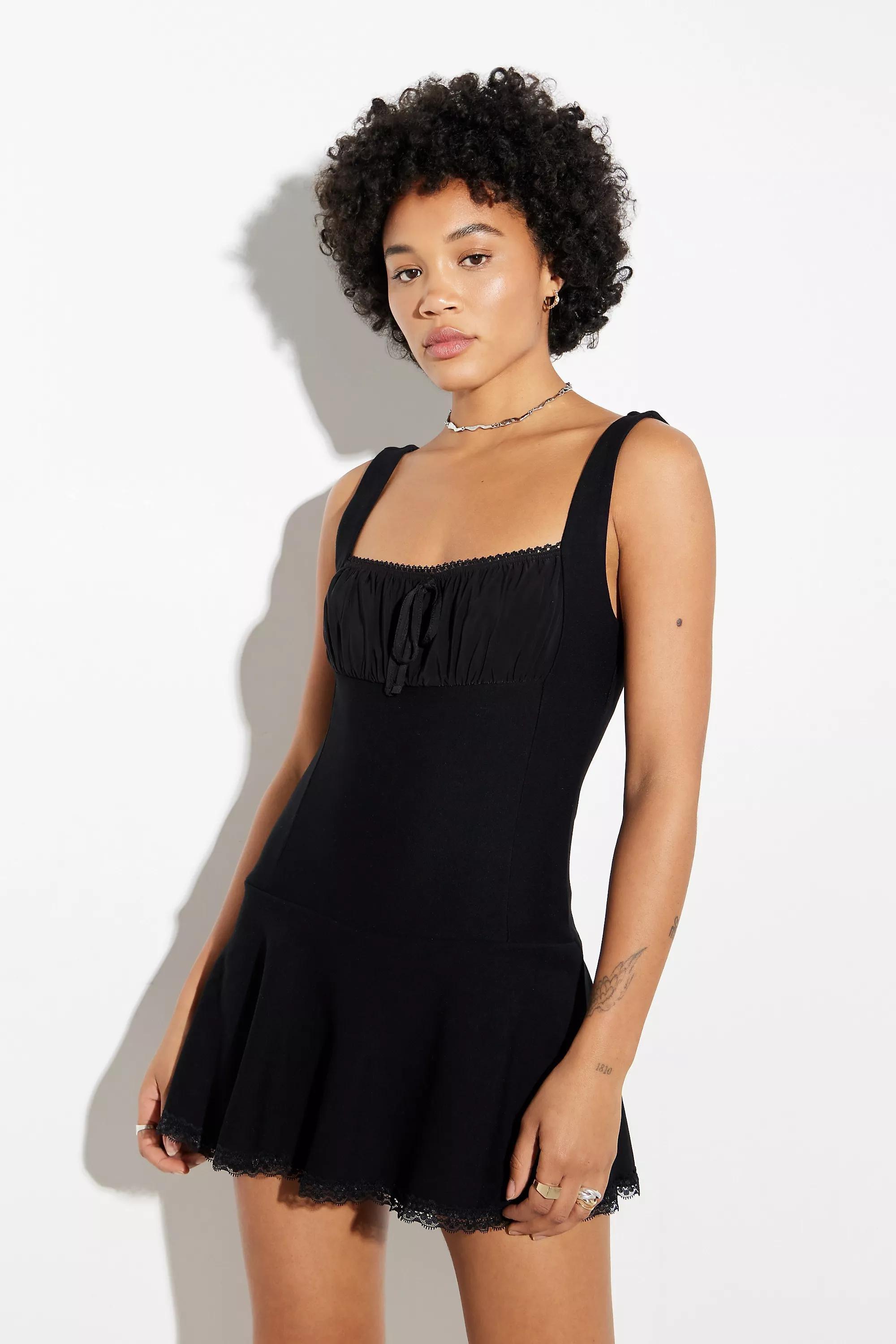 Black Silence + Noise Ponte Playsuit, , medium