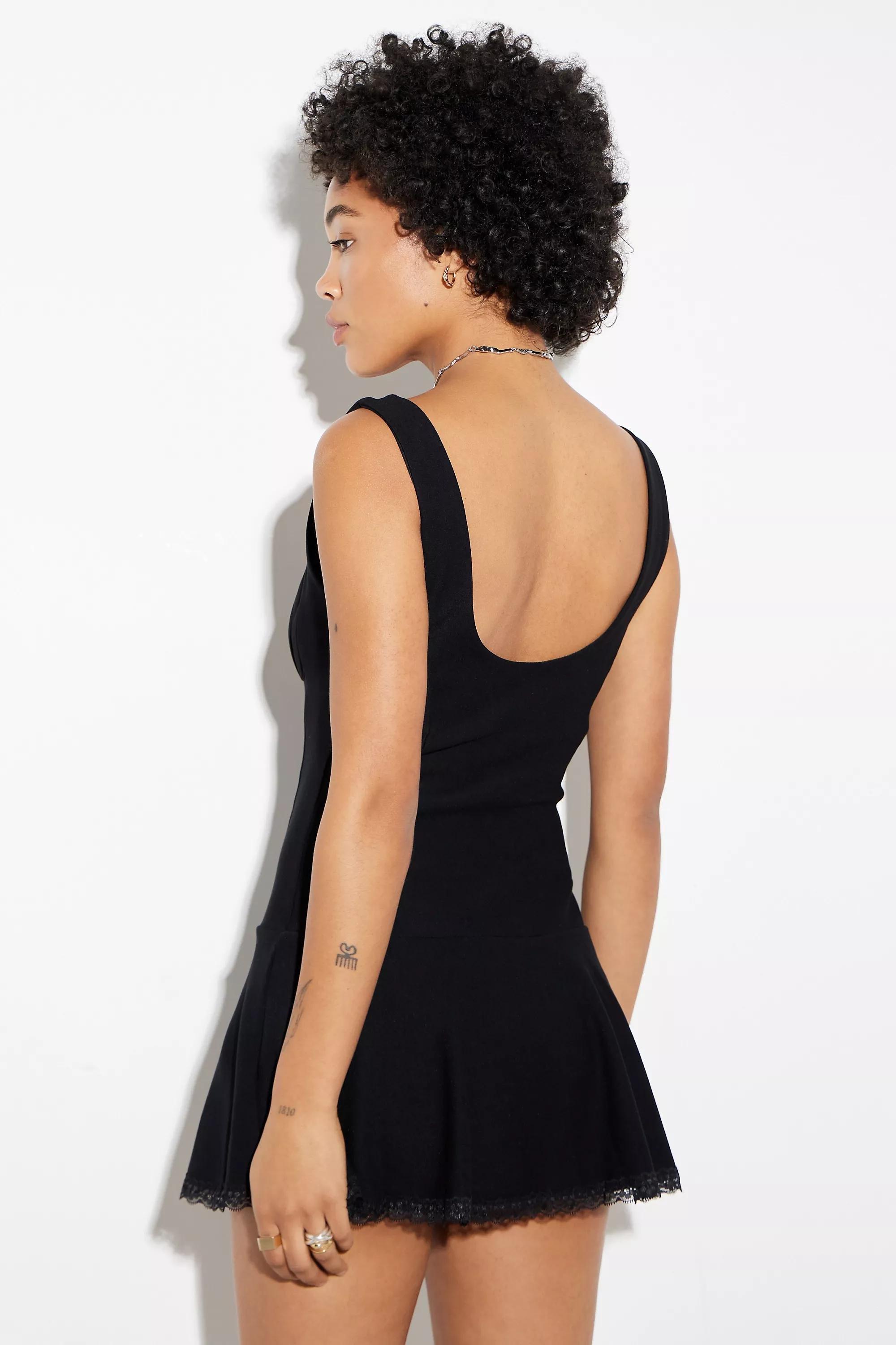 Black Silence + Noise Ponte Playsuit, , large image number 3