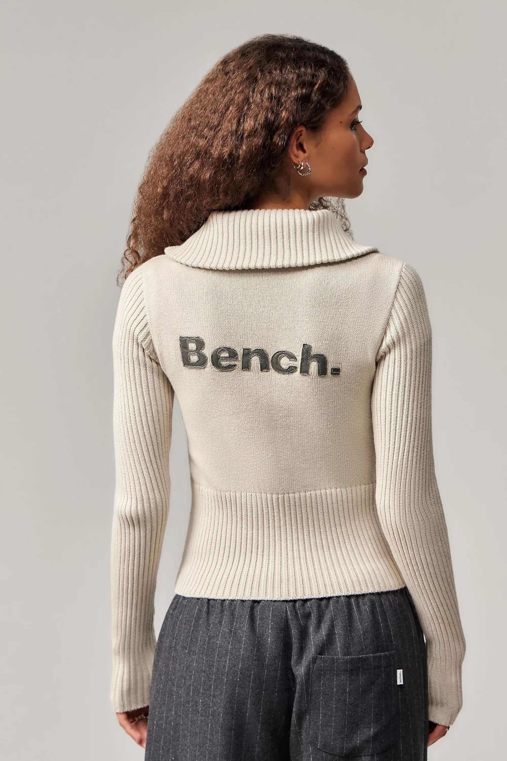 Cream Bench Uo Exclusive Jira Zip-Up Cardigan, , large image number 1