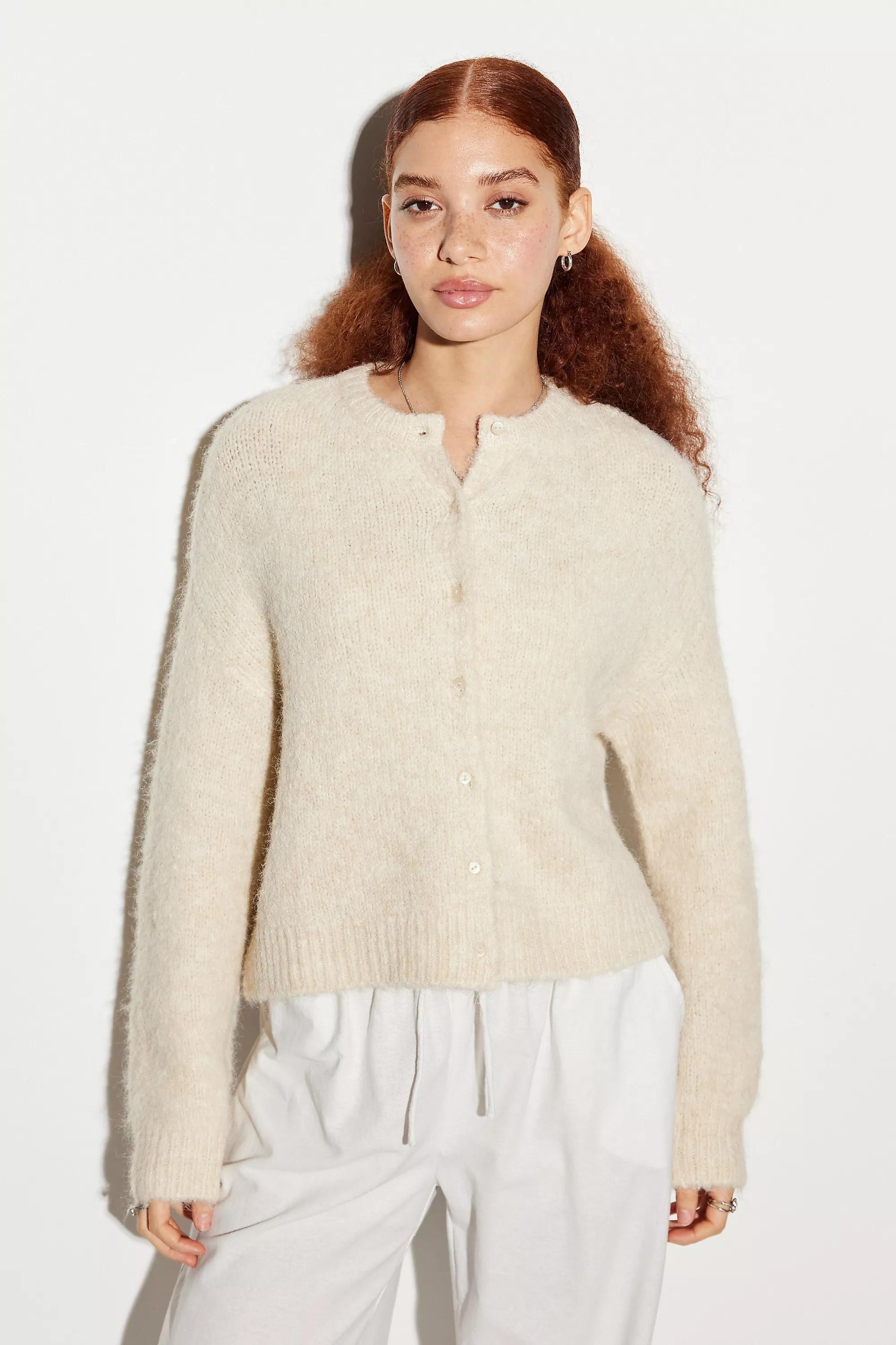 Cream Dakota Knit Cardigan, , large image number 0