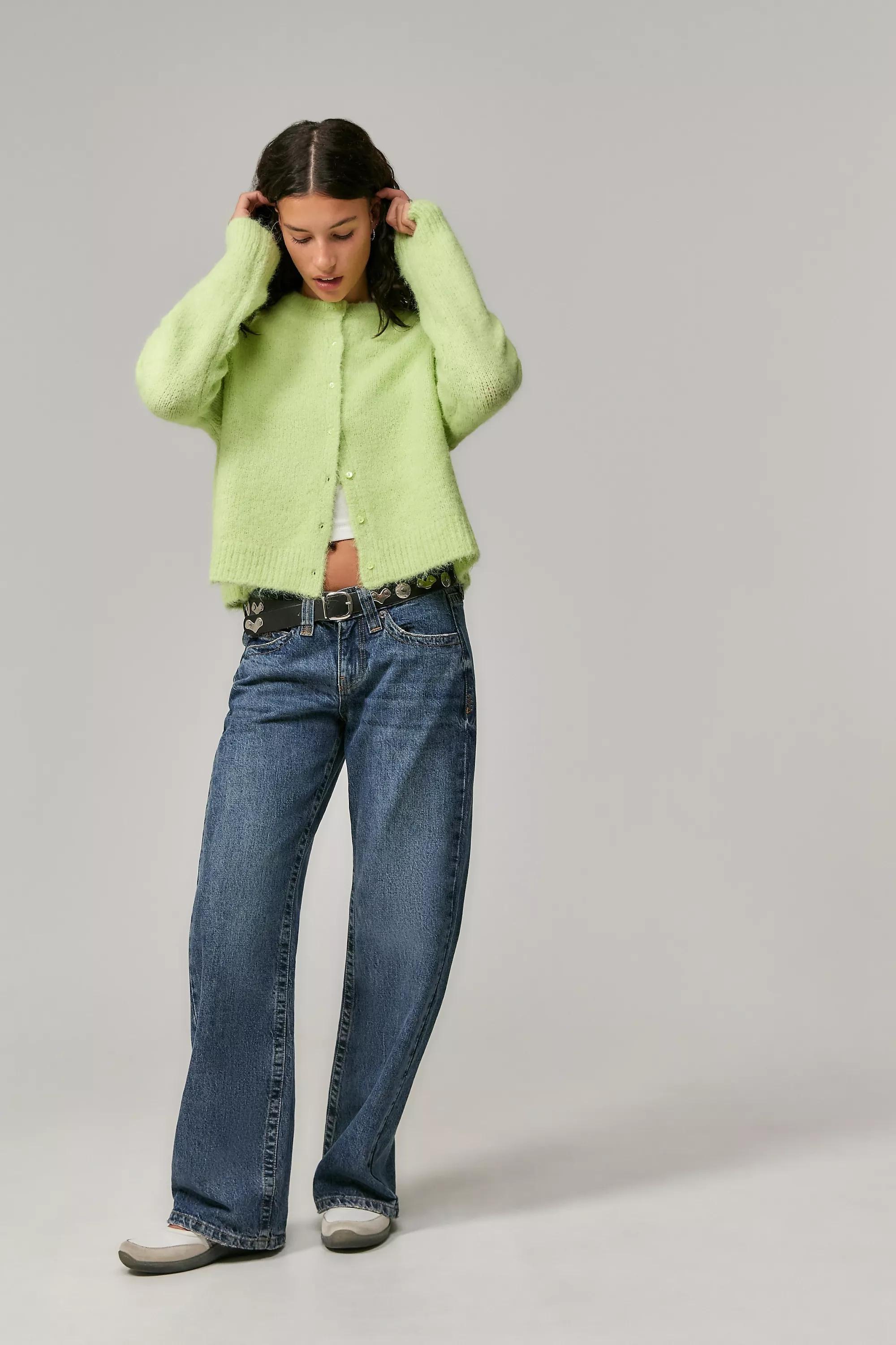 Green Uo Dakota Knit Cardigan, , large image number 2