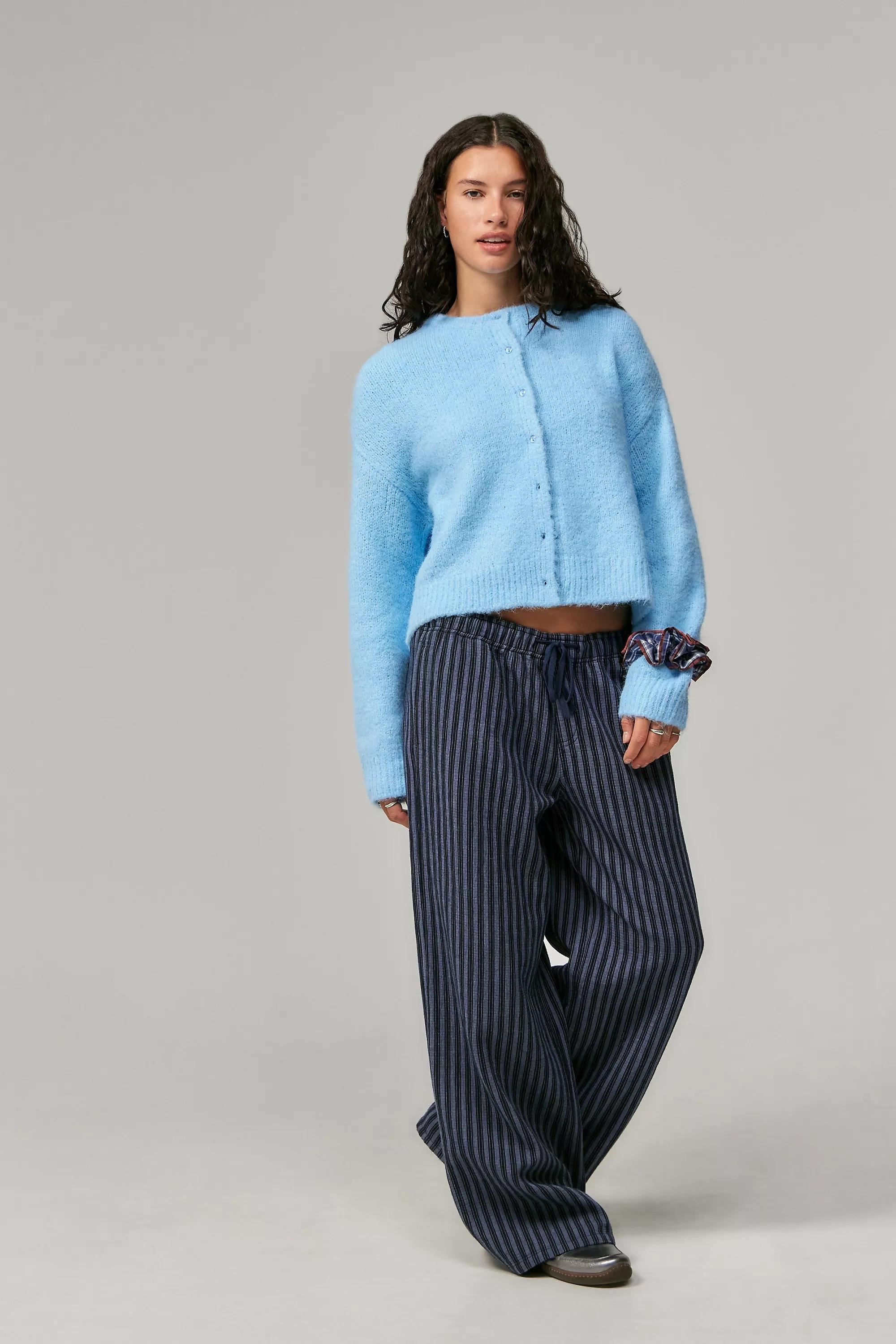 Blue Uo Dakota Knit Cardigan, LIGHT BLUE, large image number 2