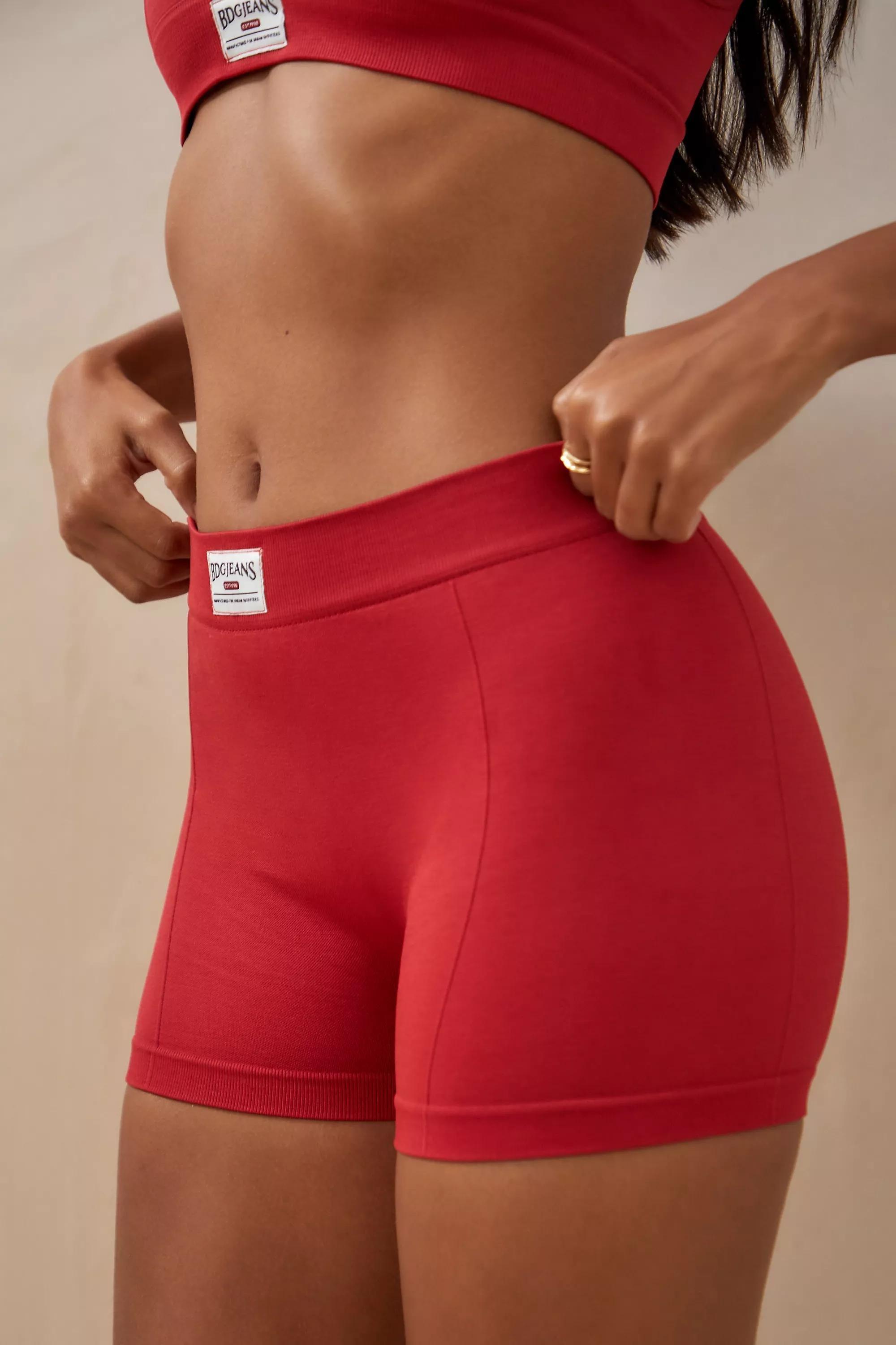Red Bdg Micro Shorts, , large image number 1