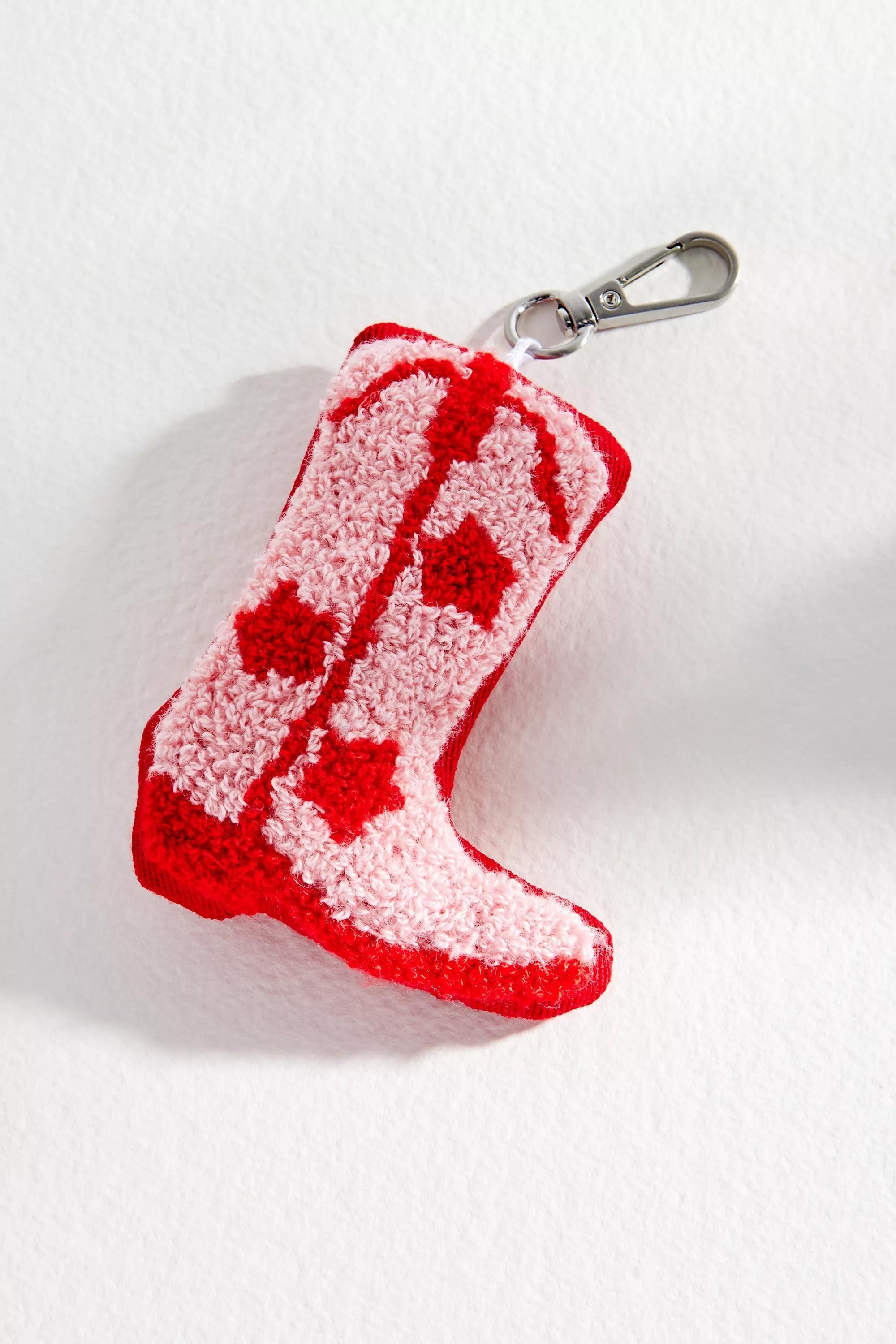 PINK Western Boot Plush Keyring, PINK, large image number 1