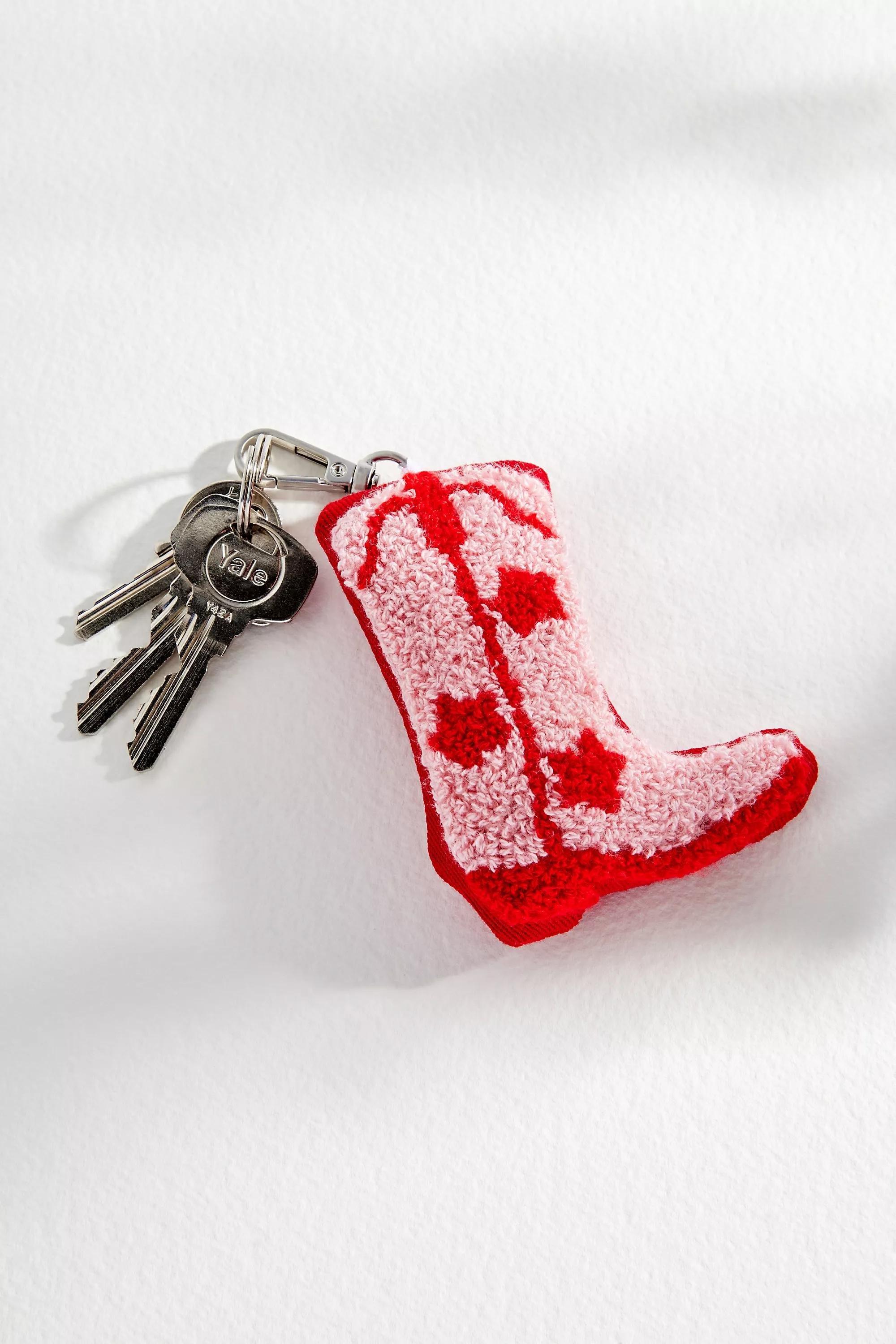 PINK Western Boot Plush Keyring, PINK, large image number 2