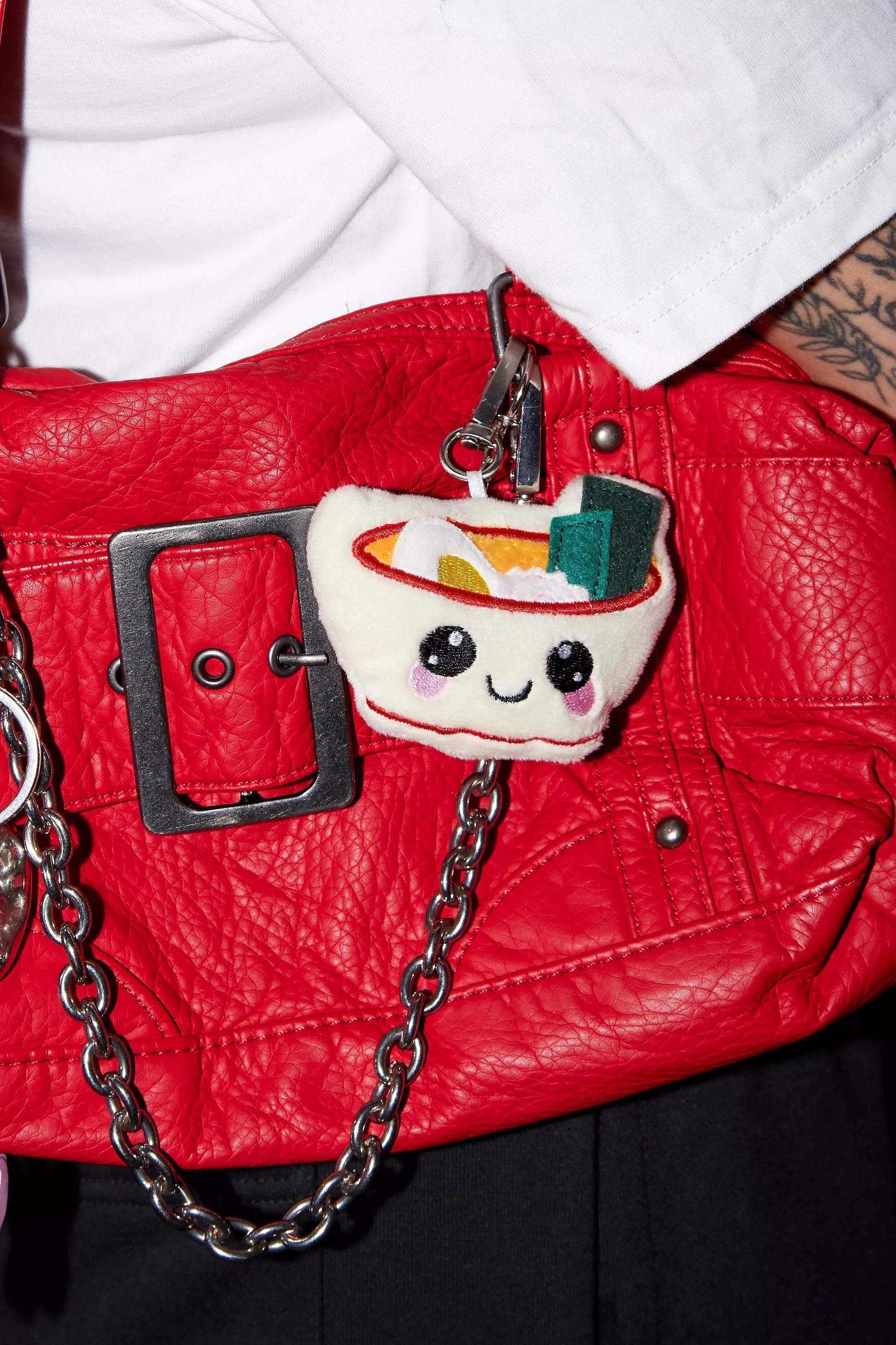 Cream Ramen Plush Keyring, CREME, large image number 0
