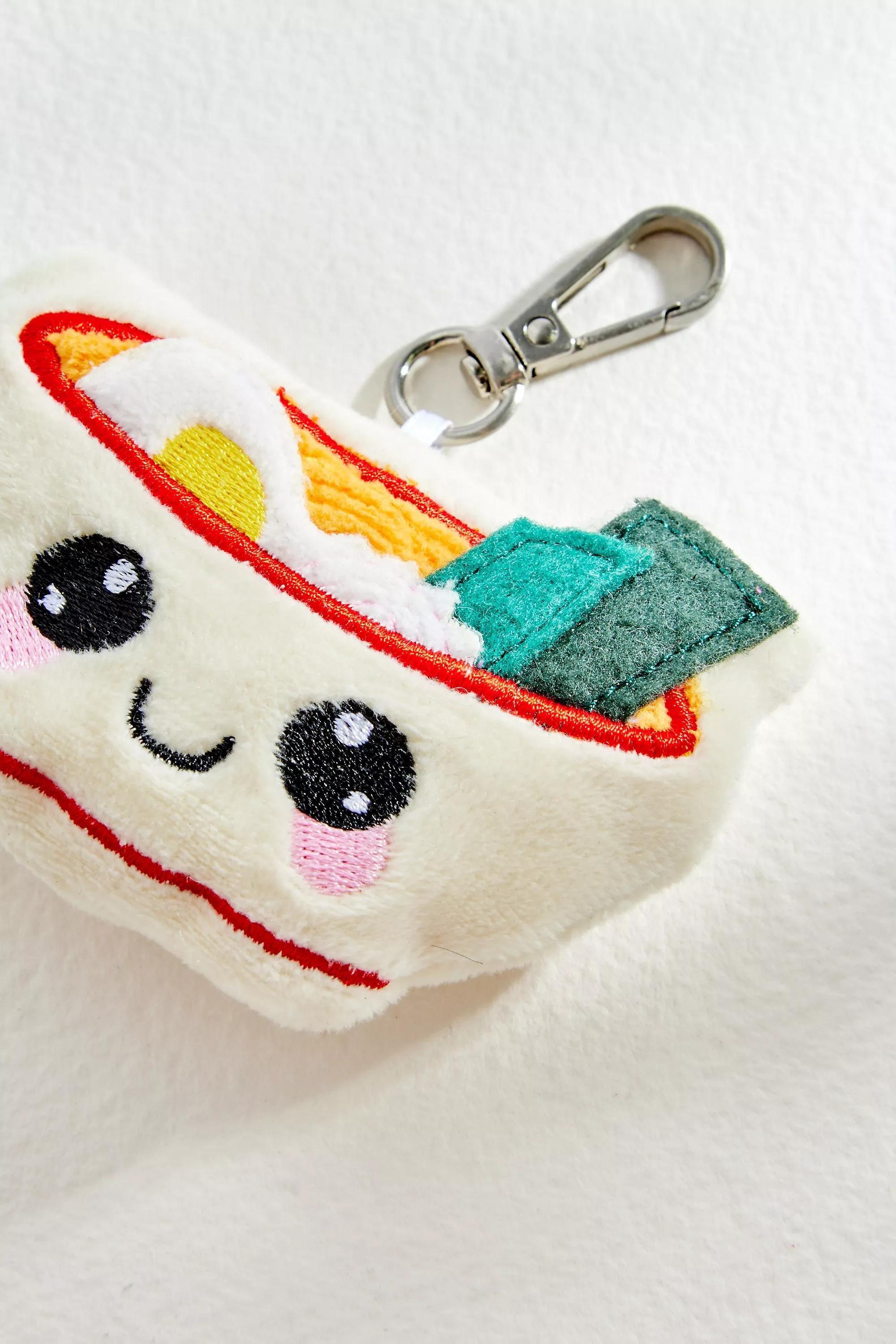 Cream Ramen Plush Keyring, CREME, large image number 3