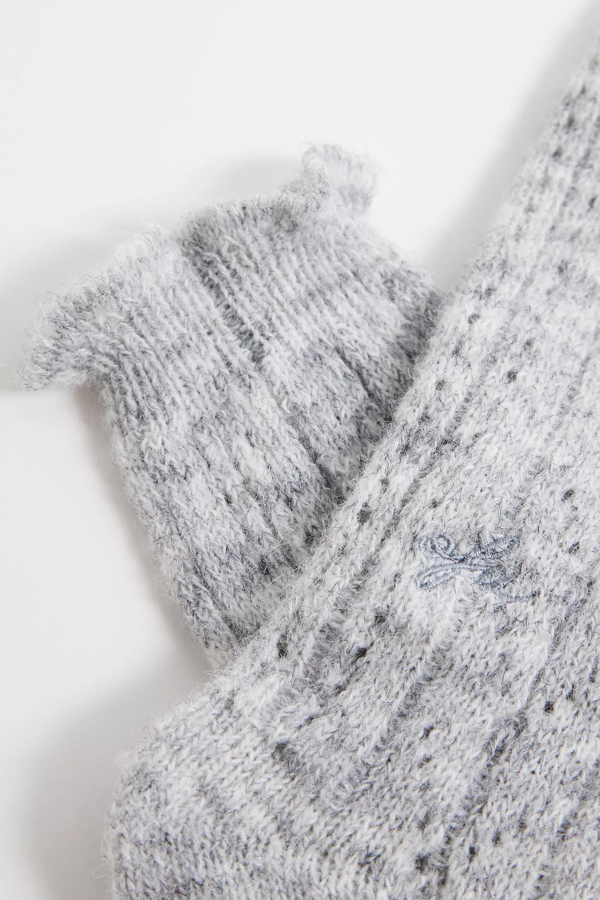 Grey Out From Under Pointelle Slouch Socks, GREY, large image number 3