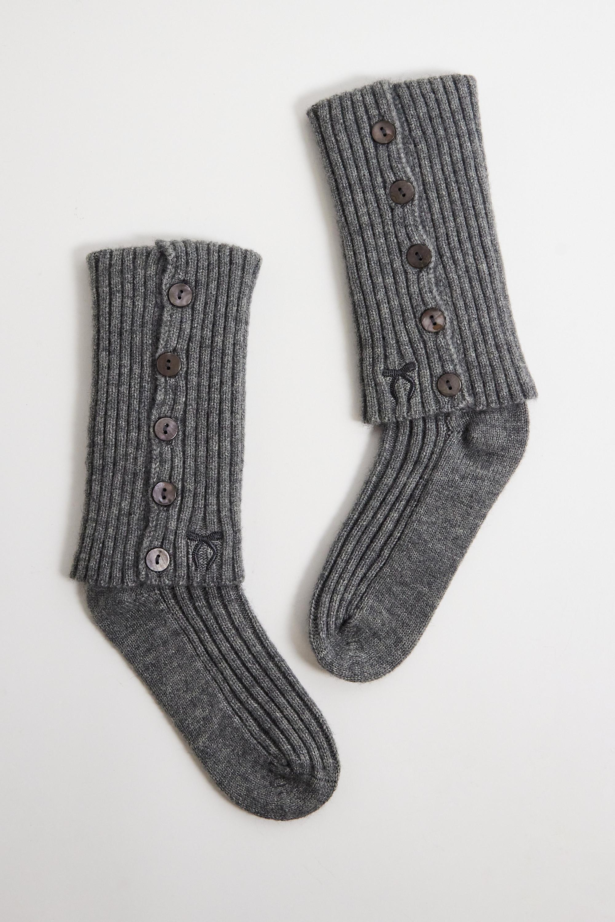 Grey Out From Under Knitted Socks, GREY, large image number 1