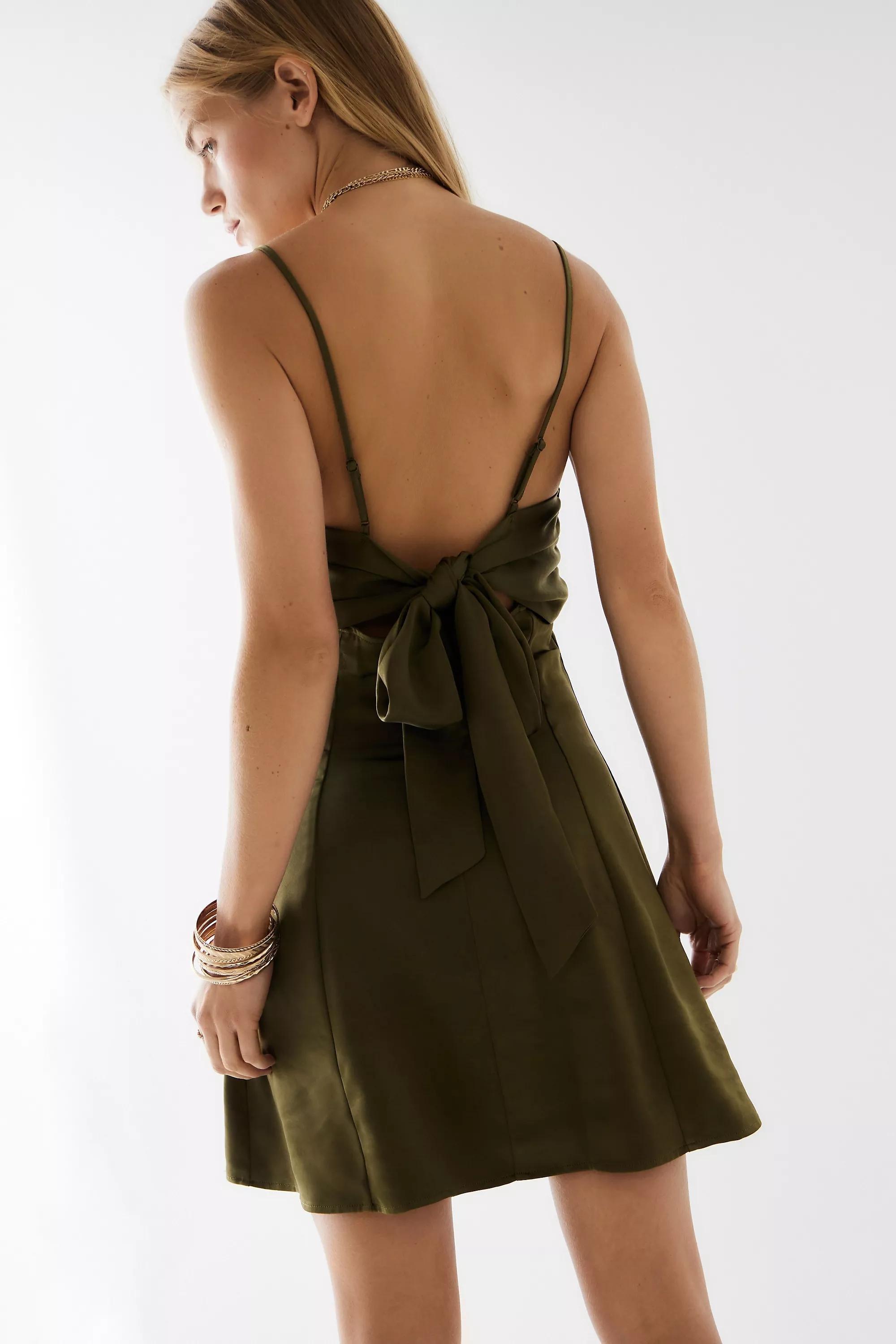 Khaki Light Before Dark Bella Mini Dress, , large image number 0