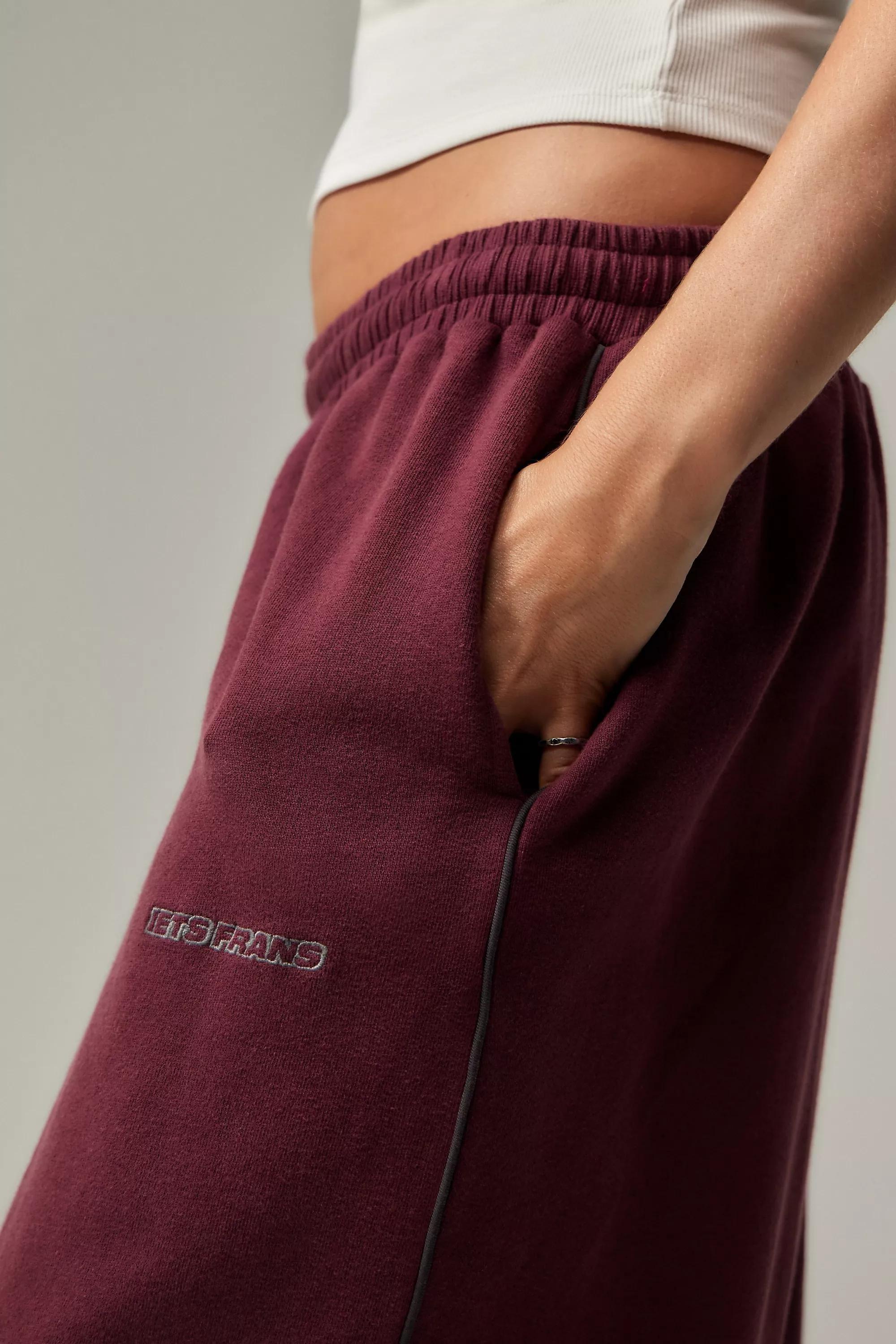 Burgundy Iets Frans. Harri Baggy Joggers