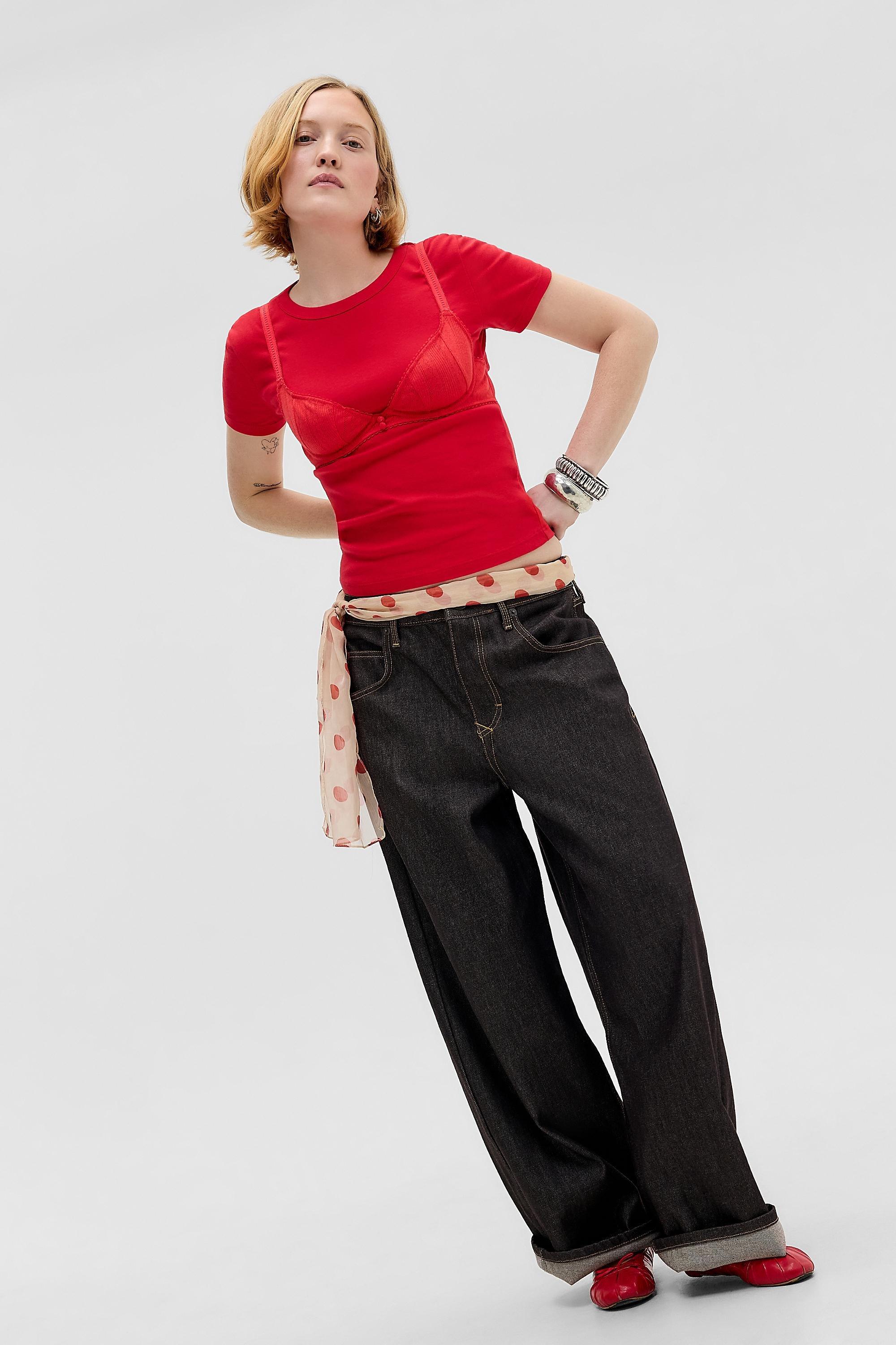 Pink Bdg Jaya Jeans, BRN, large image number 4