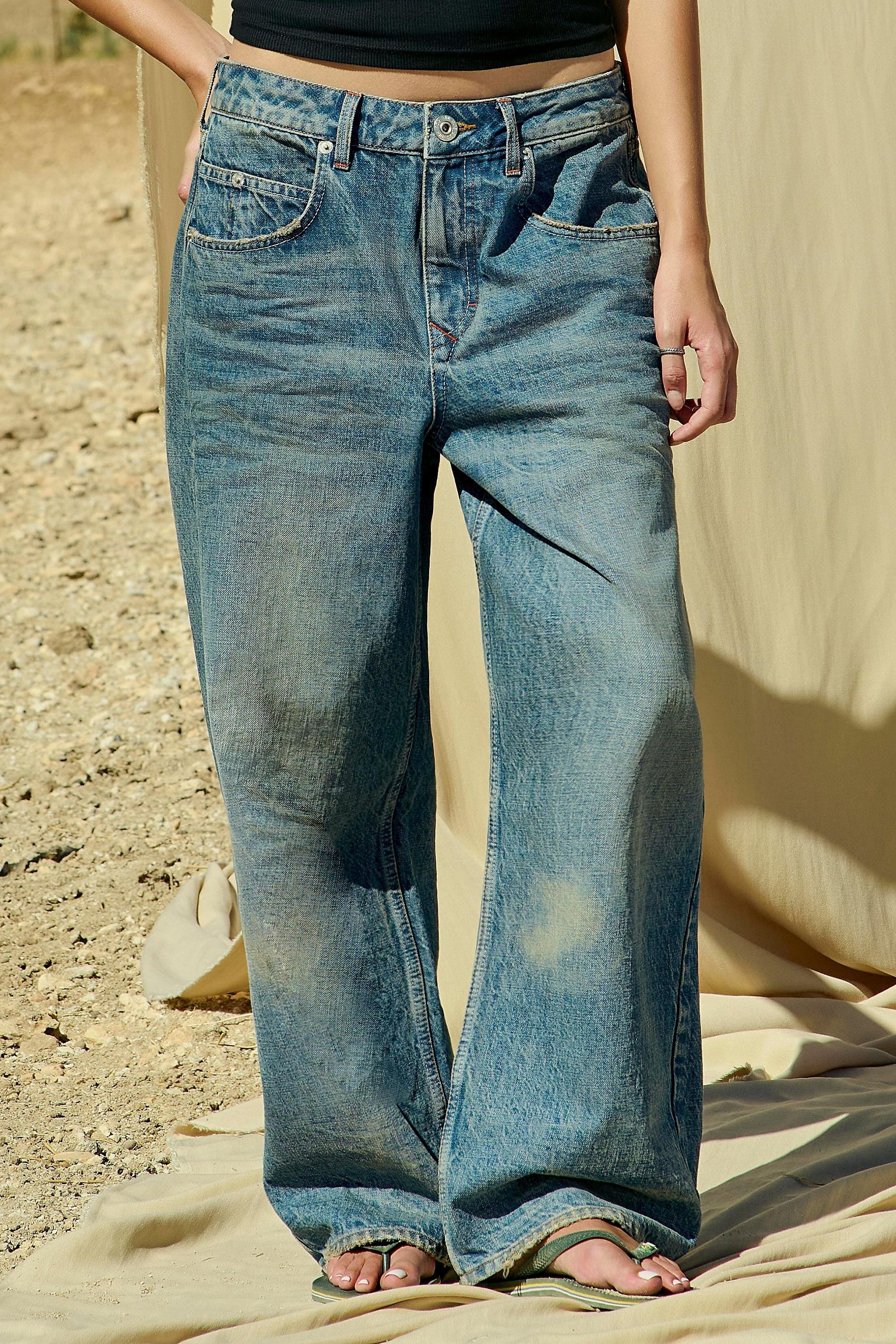 Blue Bdg Jaya Baggy Jeans, SKY, large image number 0