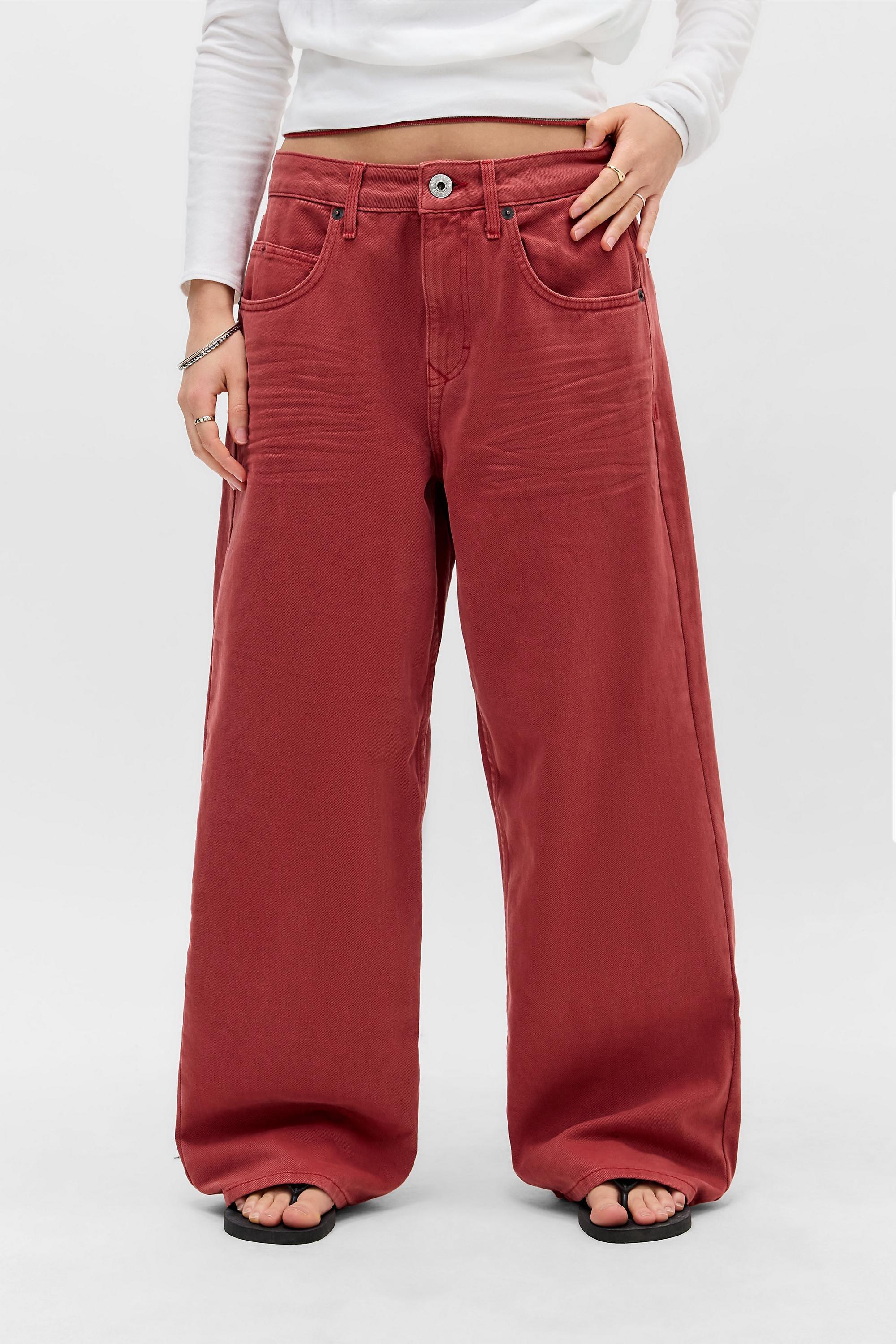 Red Bdg Jaya Baggy Jeans, RED, large image number 0