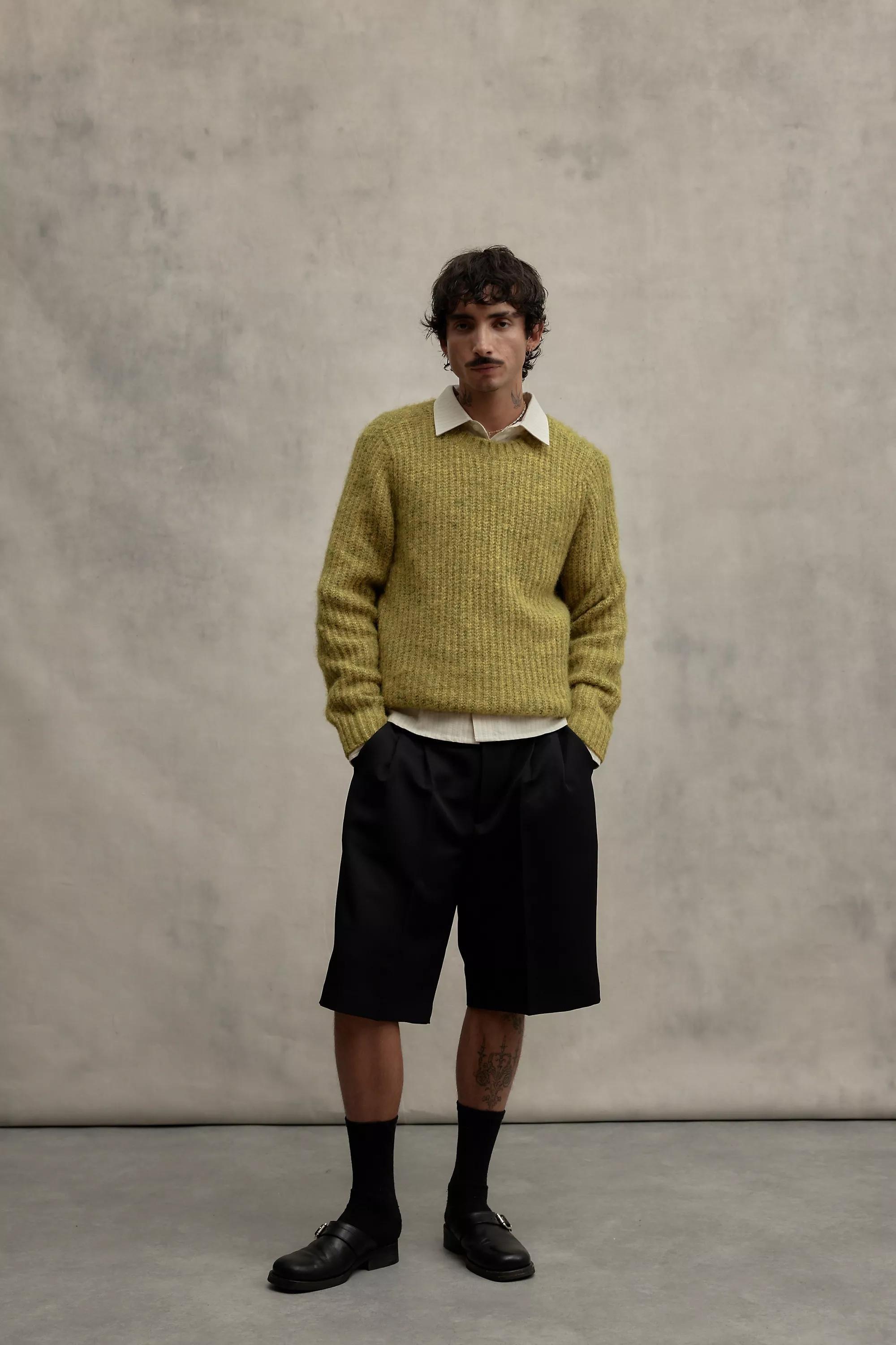 Yellow Loom Ribbed Fluffy Jumper, , large image number 2