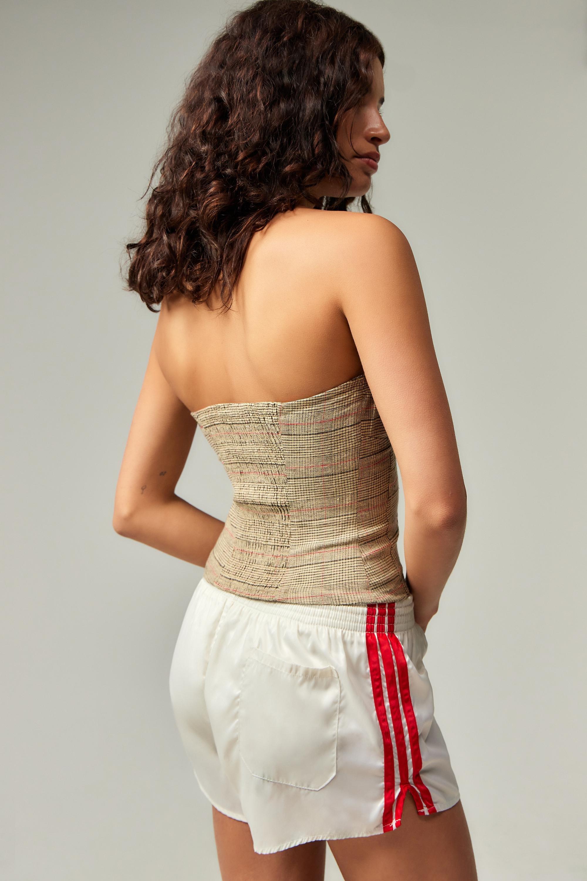 Brown Motif Kimchi Blue Heather Check Linen Bandeau, , large image number 3