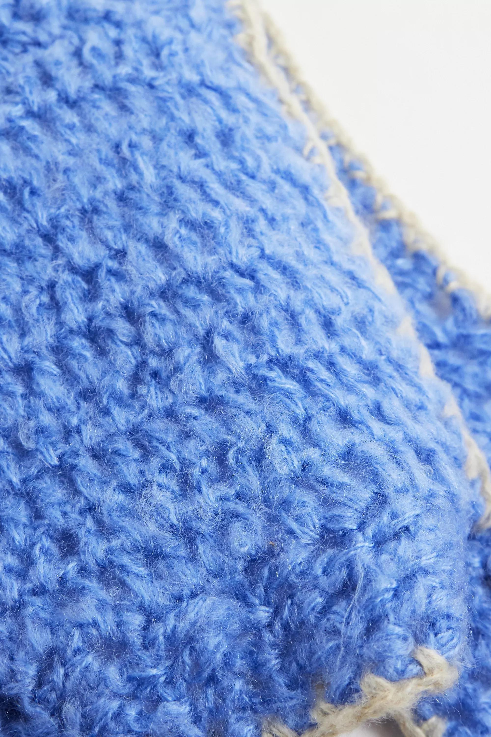 Blue Uo Contrast Knit Bonnet, BLUE, large image number 2