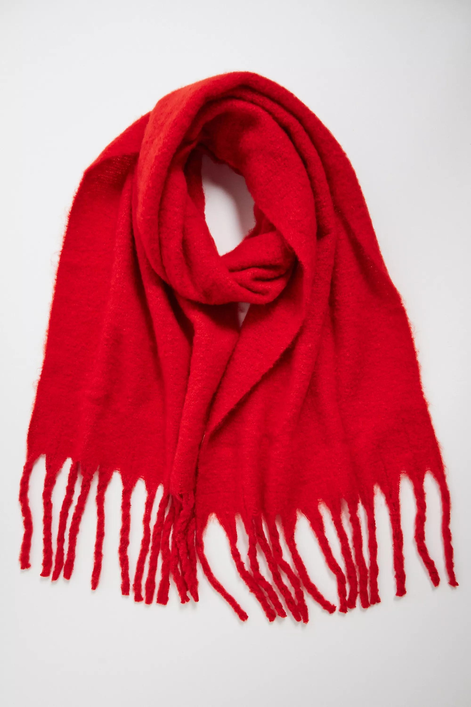 Red Uo Tia Recycled Blanket Scarf, RED, large image number 3