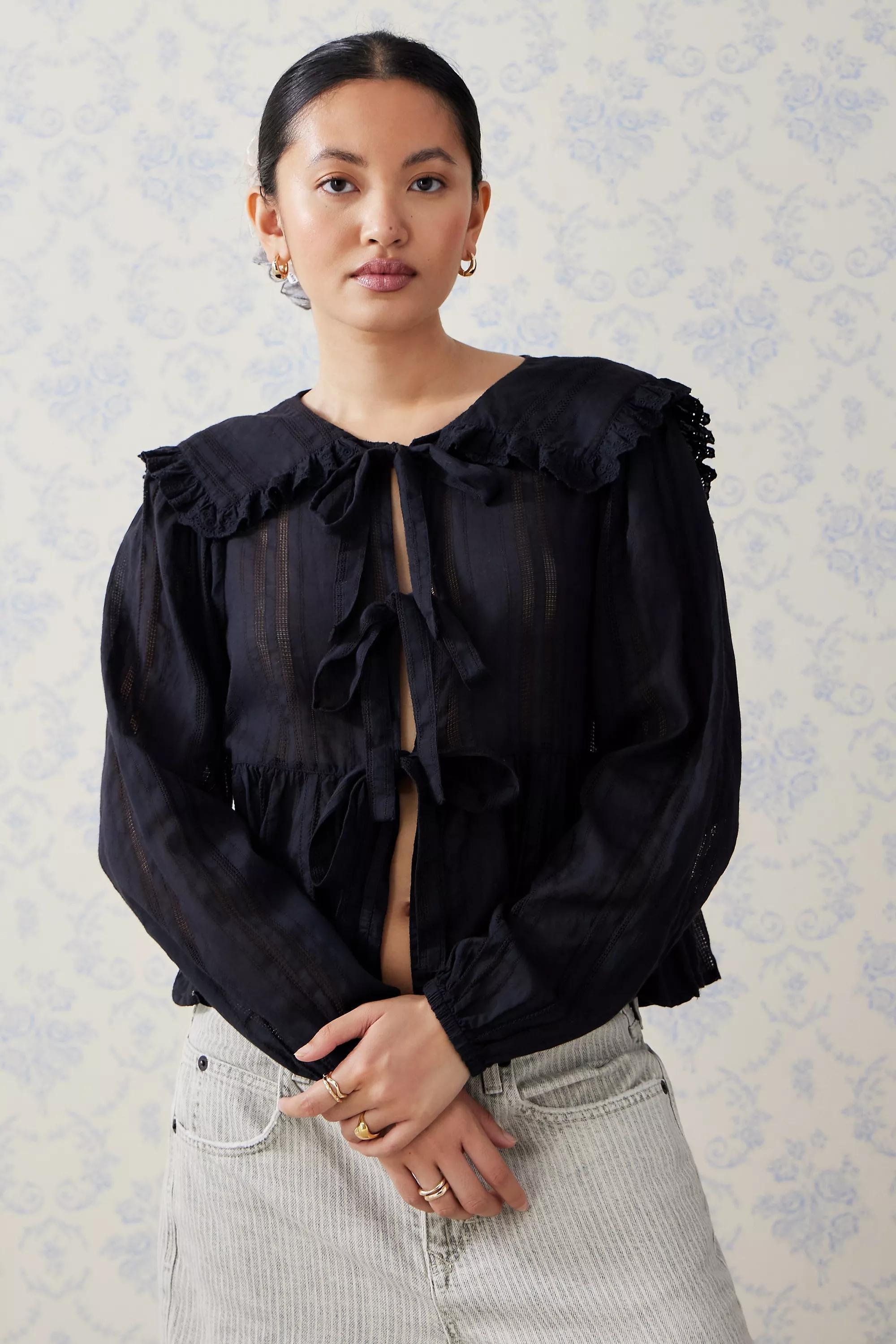 Black Kimchi Blue Blouse, , large image number 0