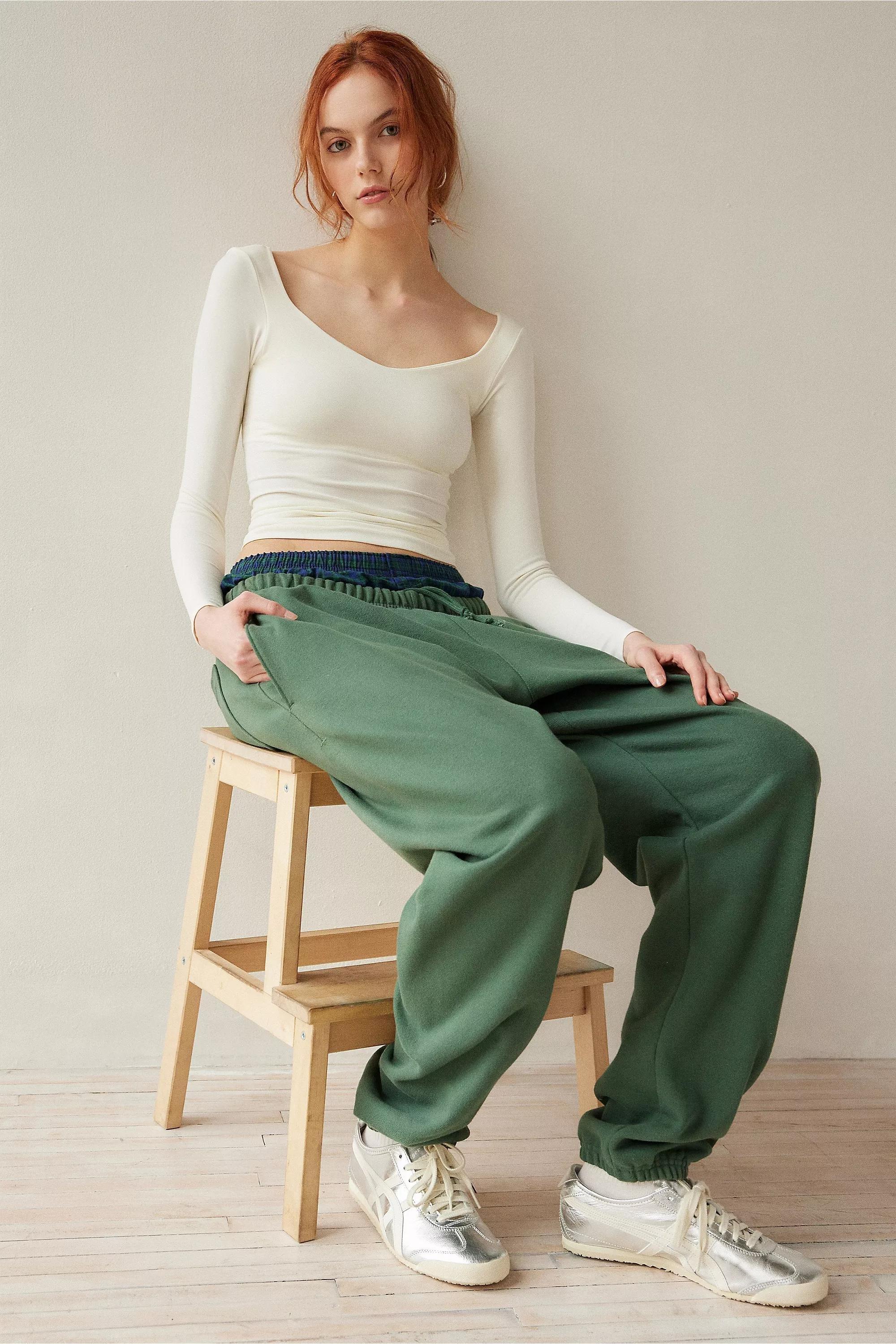 White Uo Roux Scoop Long Sleeve Seamless Top, , large image number 4